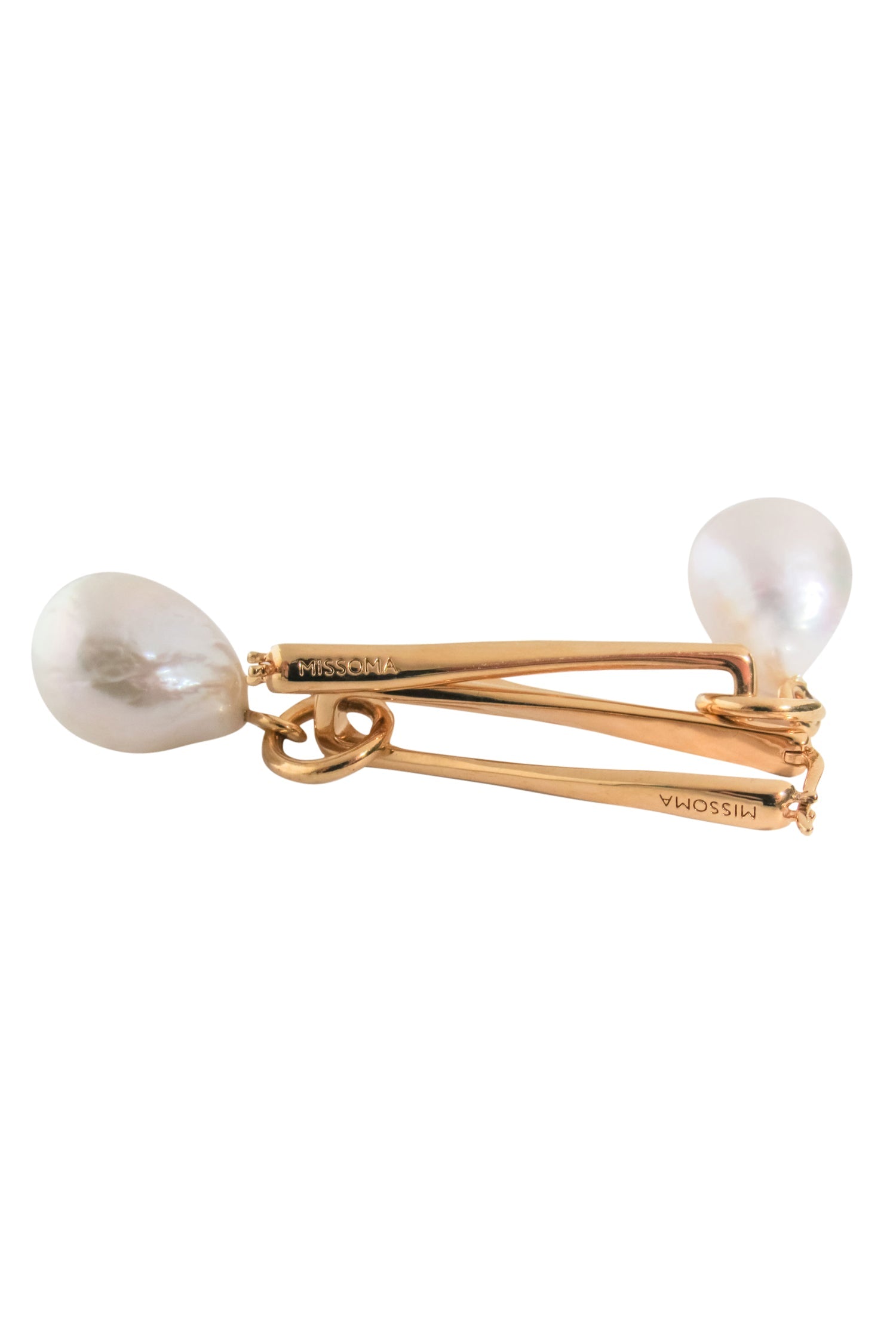 Missoma's Stunning Baroque Pearl Twisted Drop Earrings