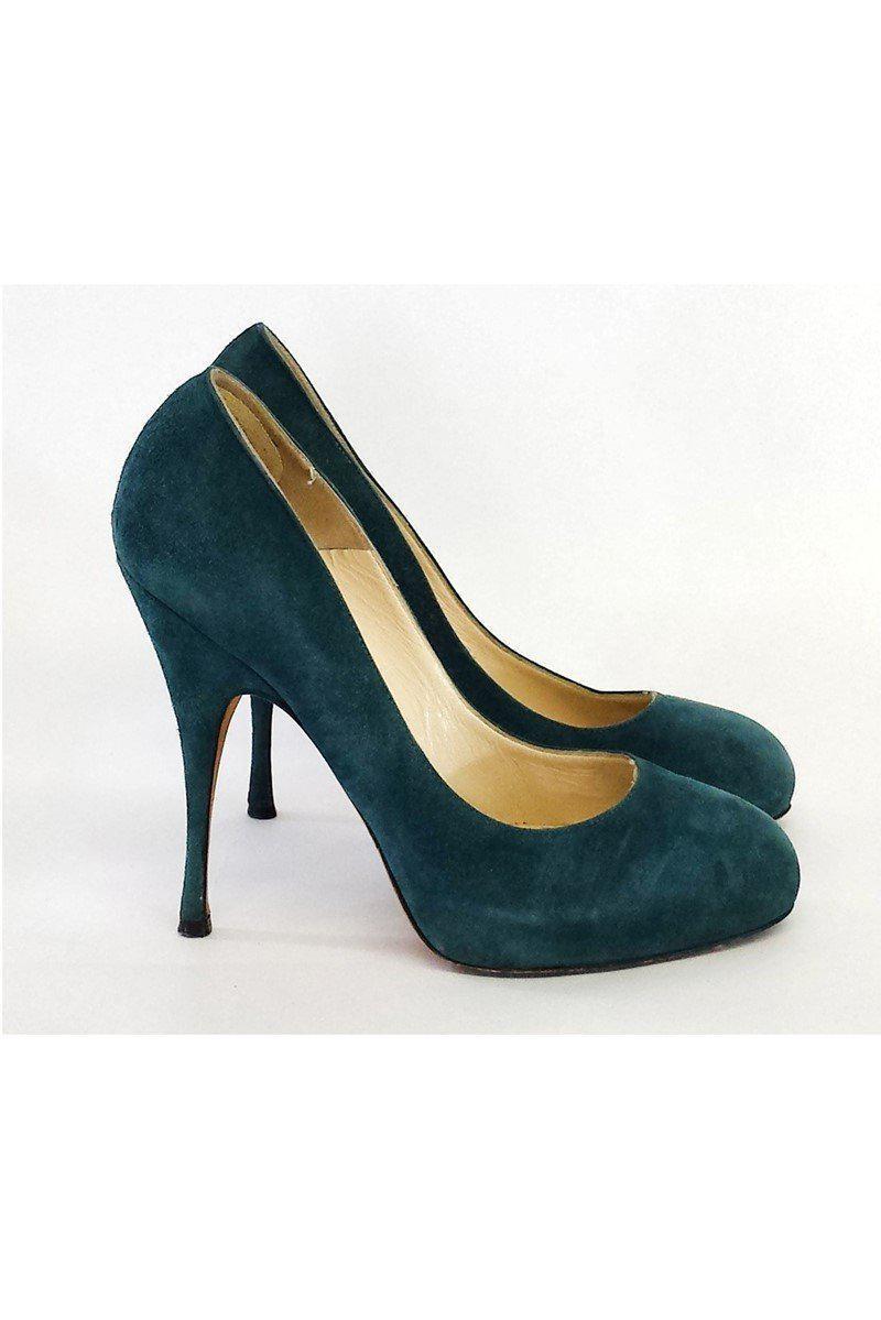 Gorgeous Brian Atwood Teal Suede Pumps in Size 8 - Grab Yours Now!