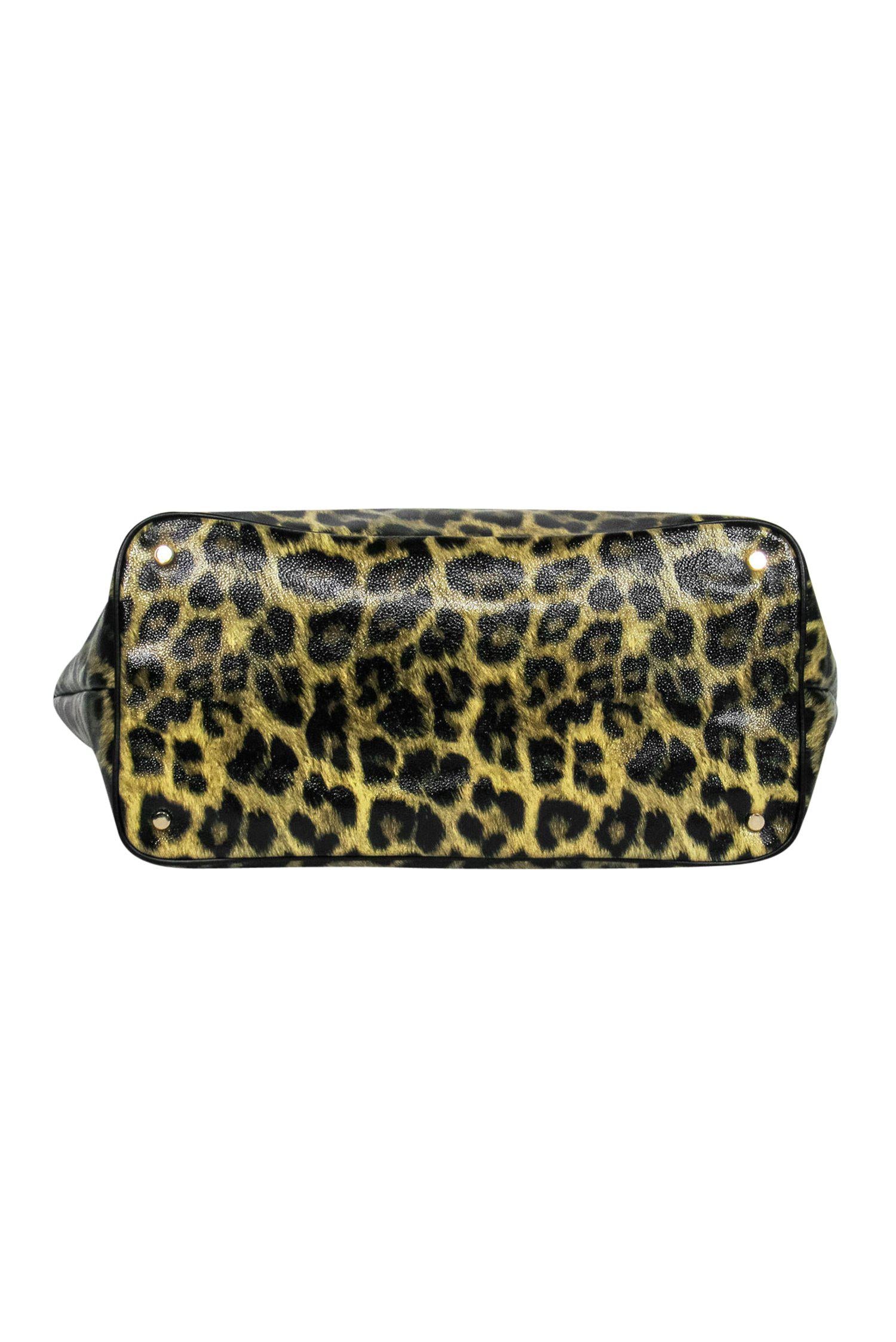 Kate Spade - Stunning Large Leopard Print Leather Tote