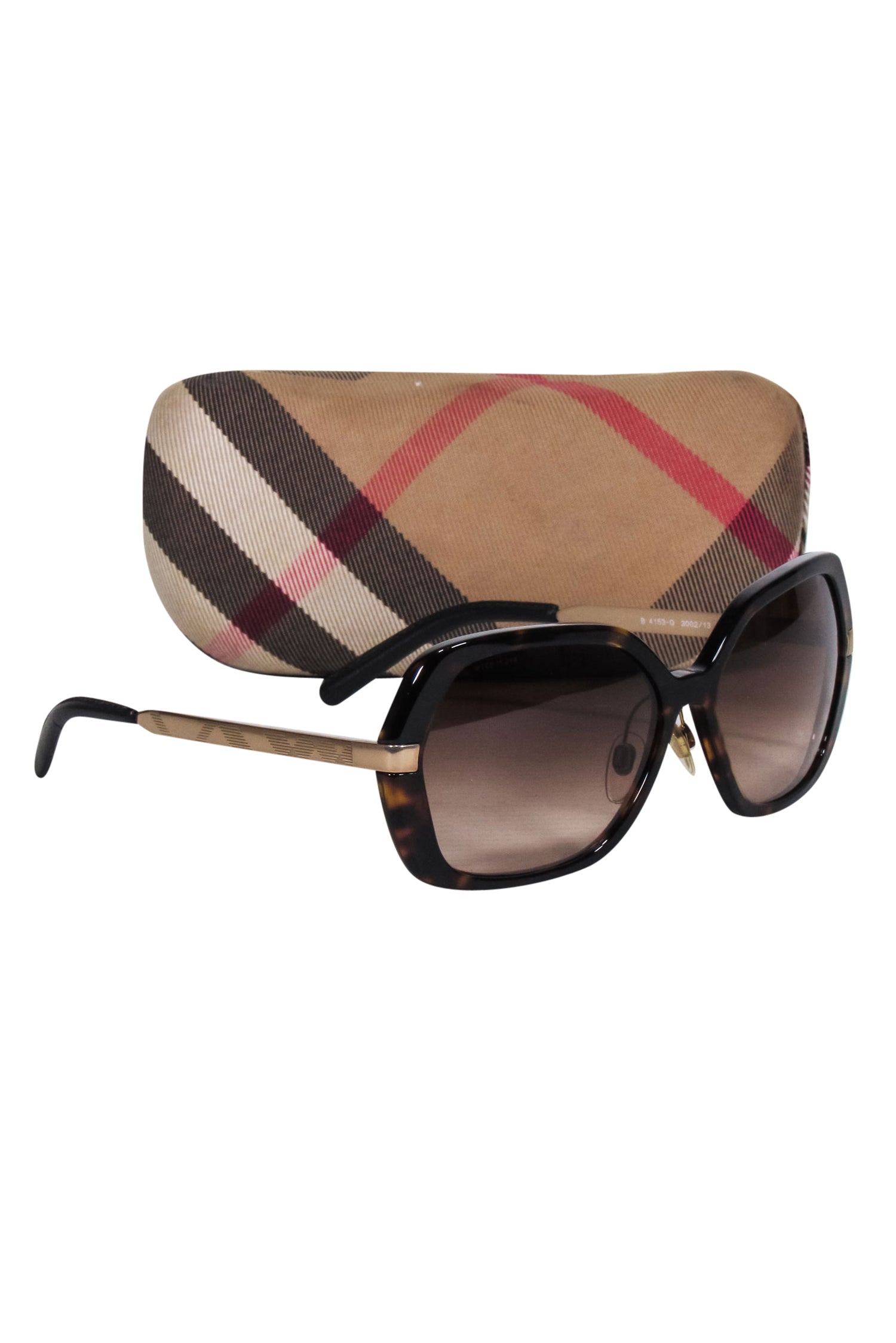 Burberry - Stylish Brown Tortoise Large Sunglasses