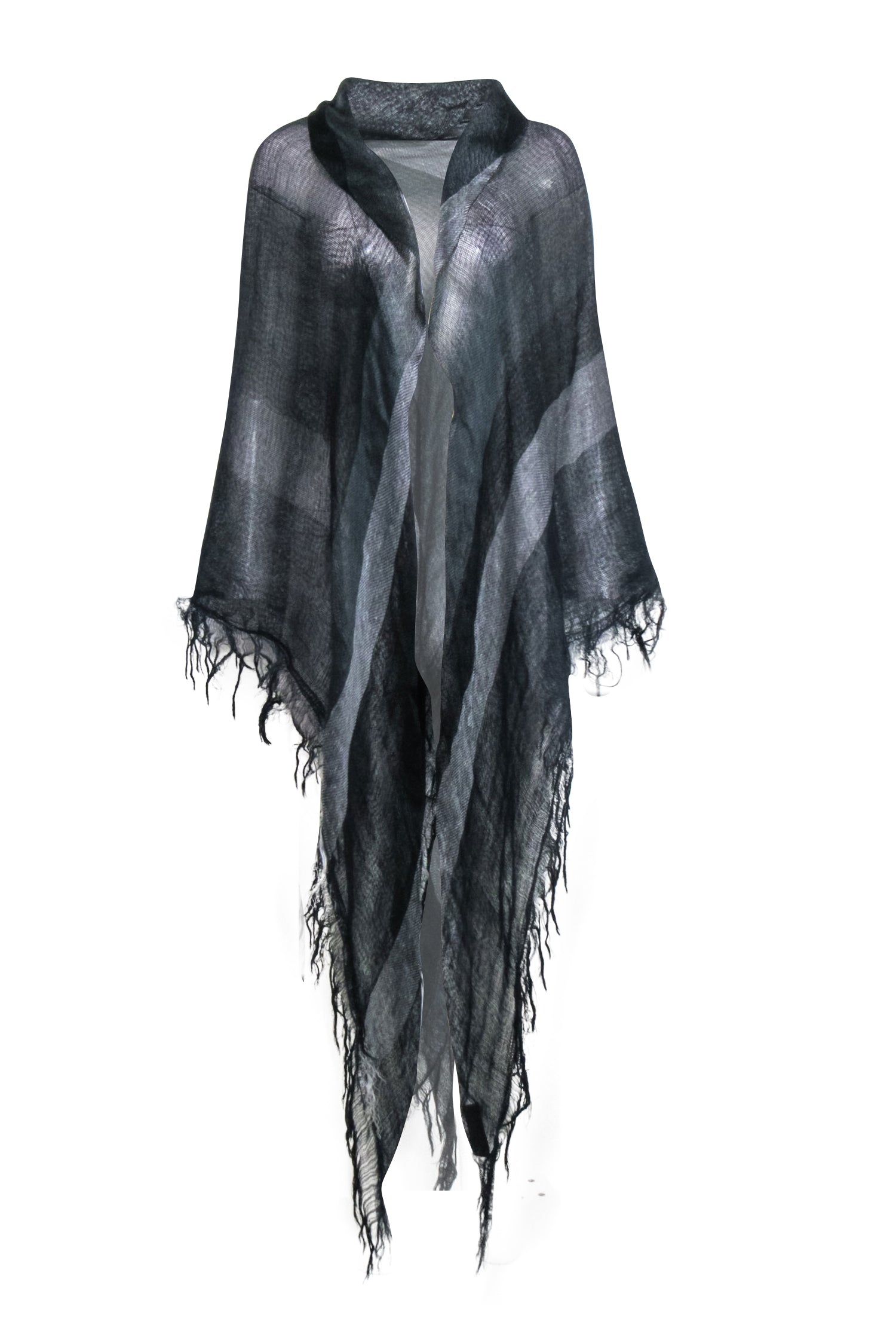 Missoni - Chic Black & Grey Plaid Shawl Scarf