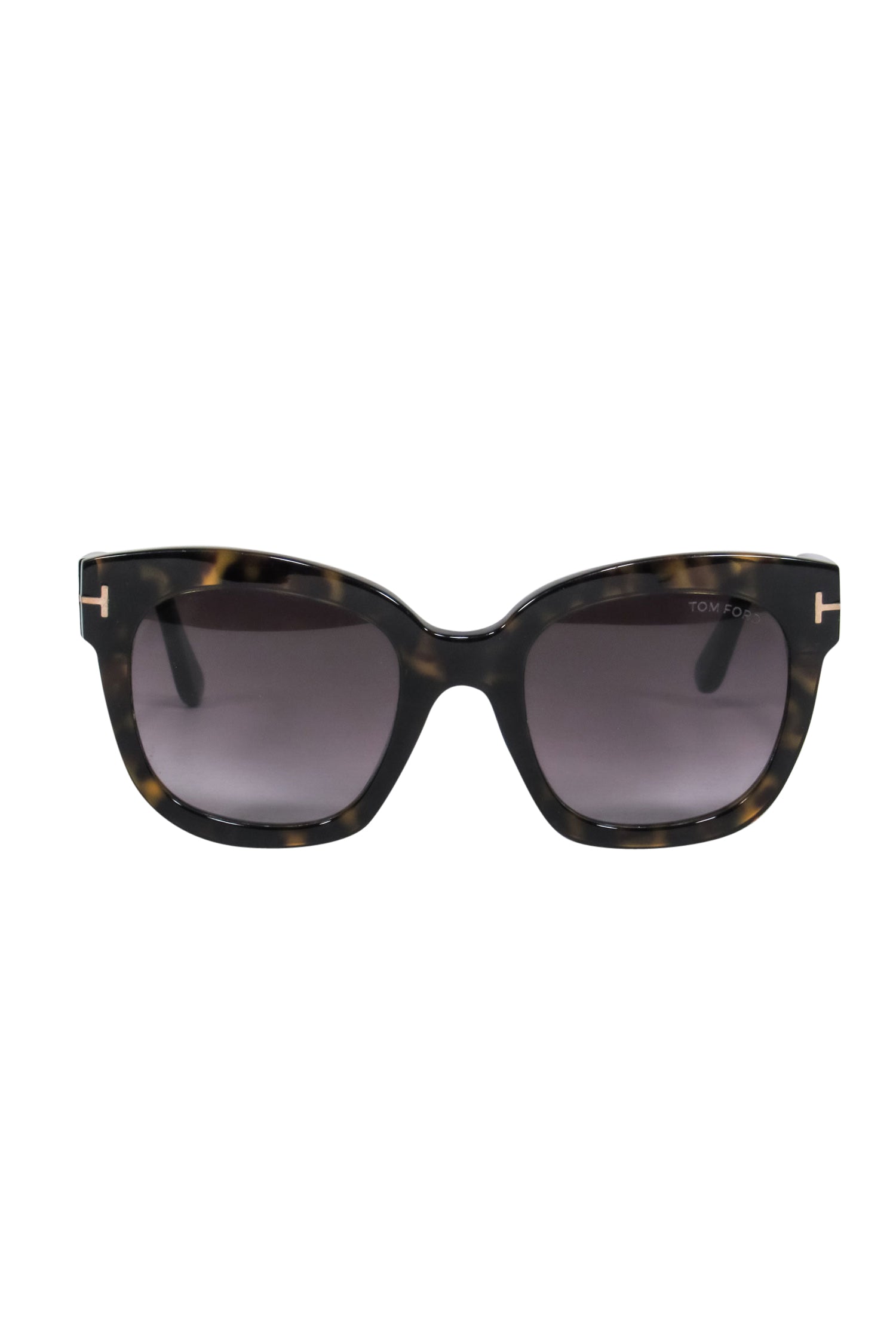 Tom Ford's Stunning Brown Tortoise Shell Oversized Beatrix Square Sunglasses