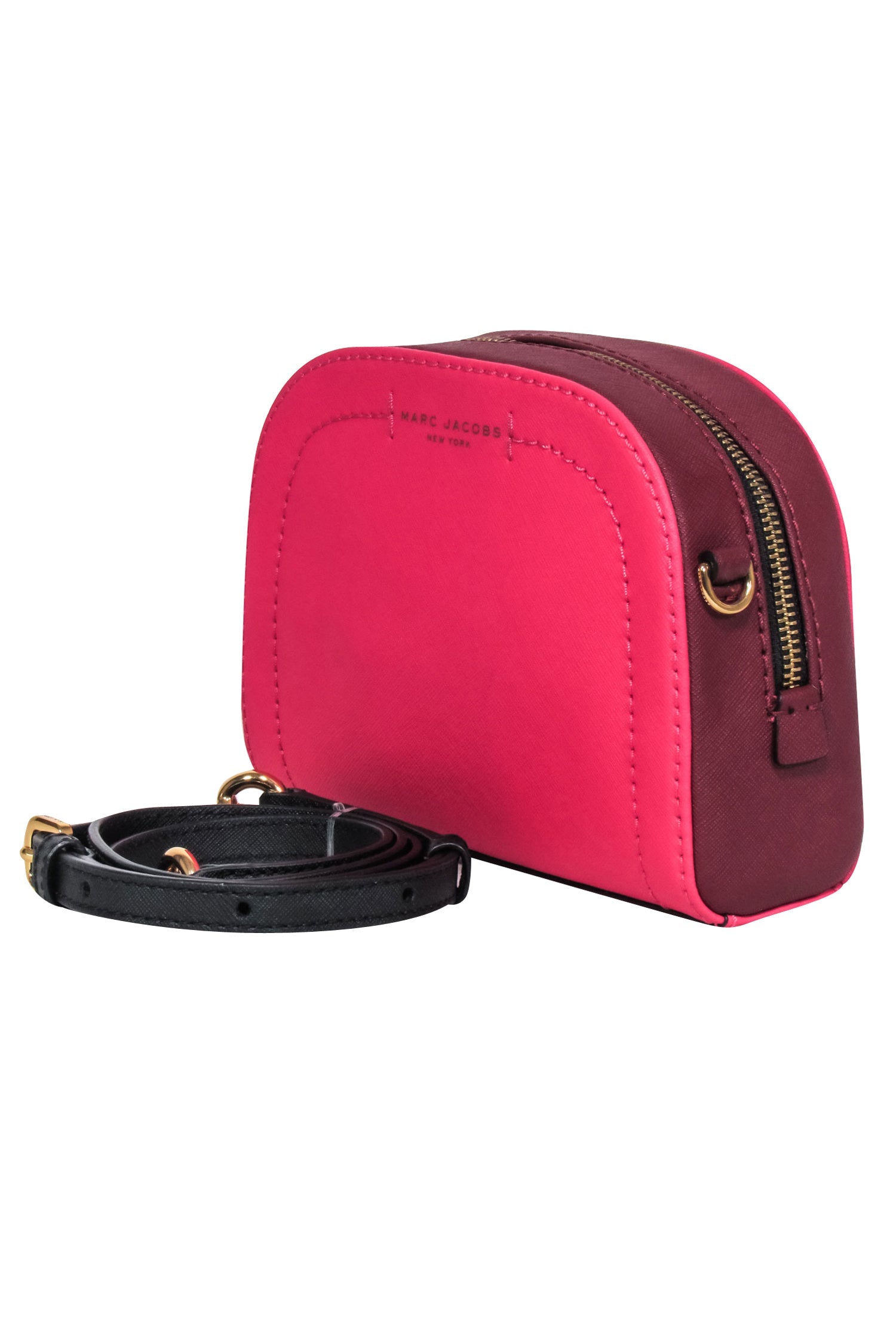 Marc Jacobs' Stunning Hot Pink Saffiano Leather Crossbody Bag