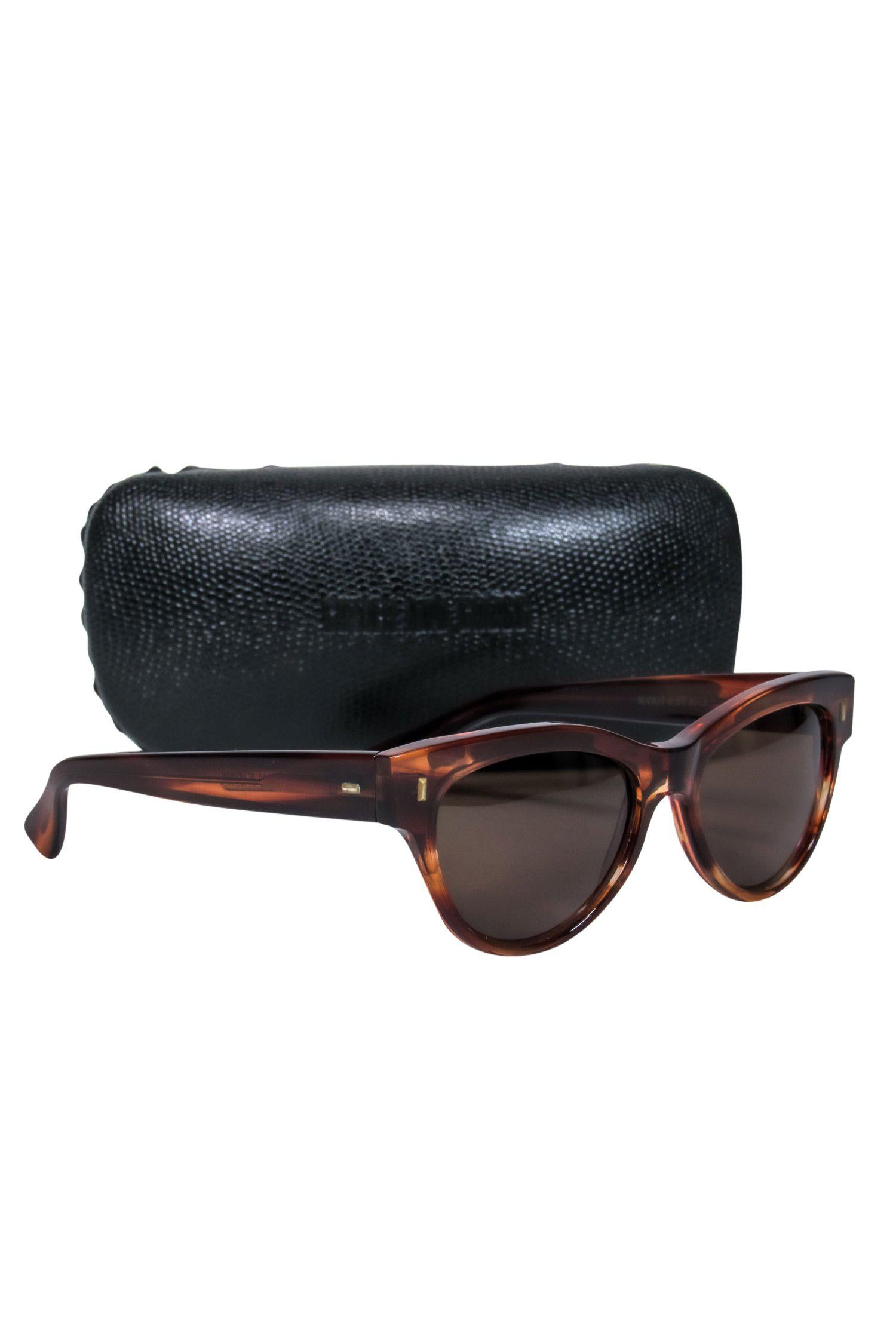 Cutler and Gross - Stunning Brown Marbled Cat Eye Sunglasses