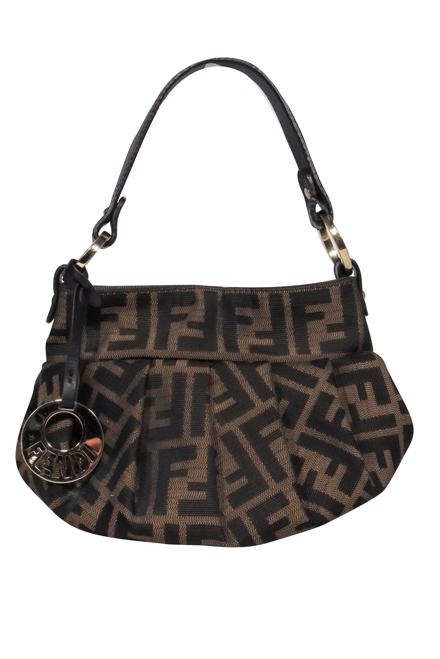 Fendi - Charming Zucca Brown Logo Mini Bucket Bag