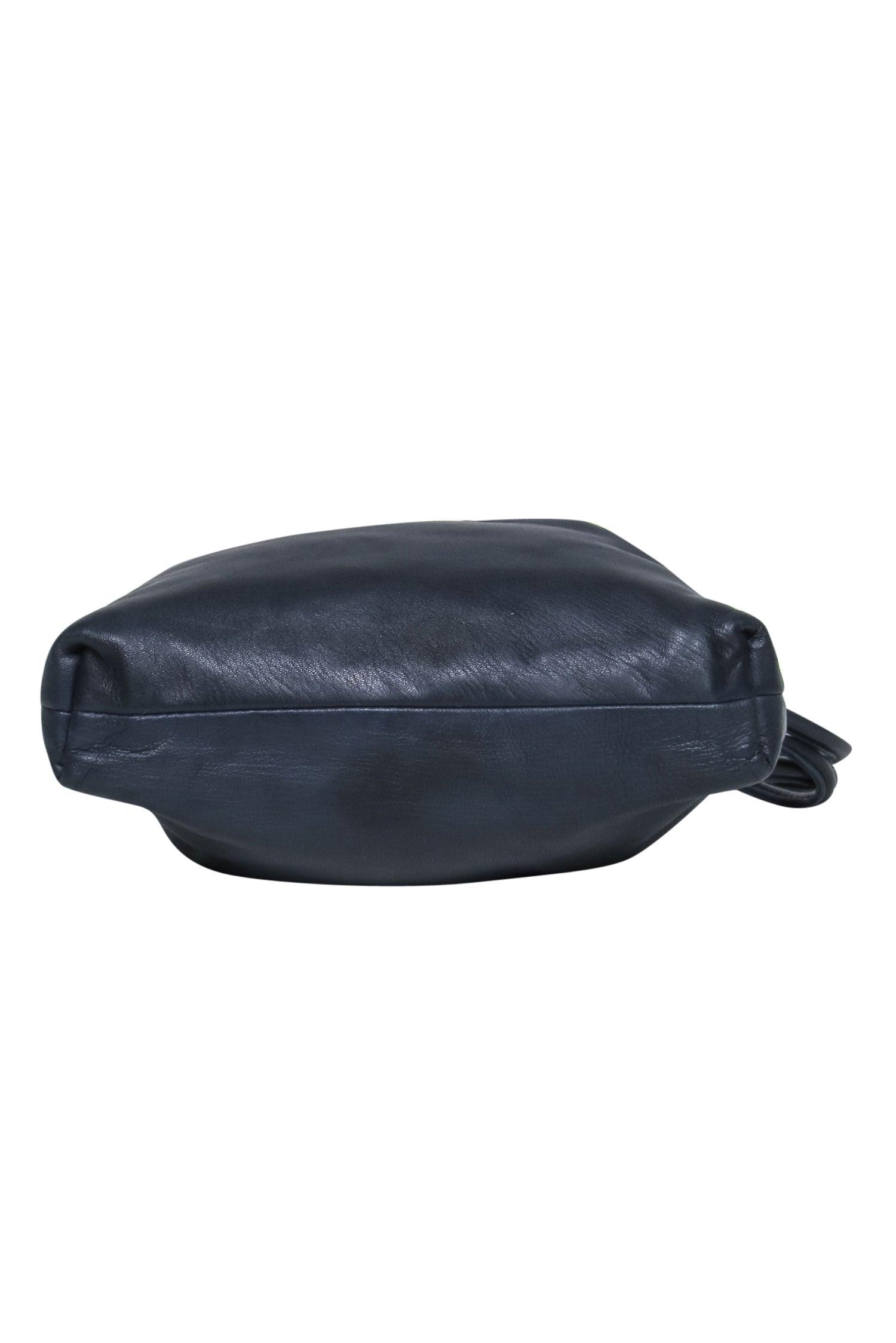 Clare V. Navy Leather Drawstring Bucket Crossbody - A Fashion Sensation