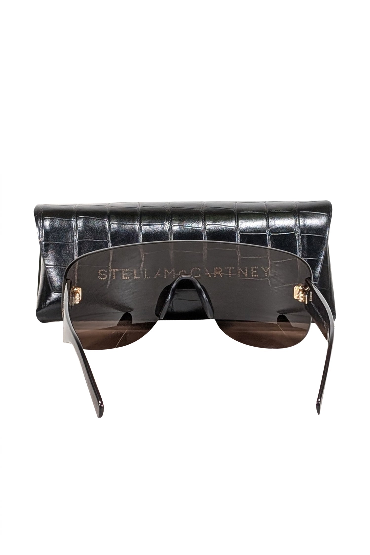Stunning Stella McCartney Black Frameless Oversized Sunglasses
