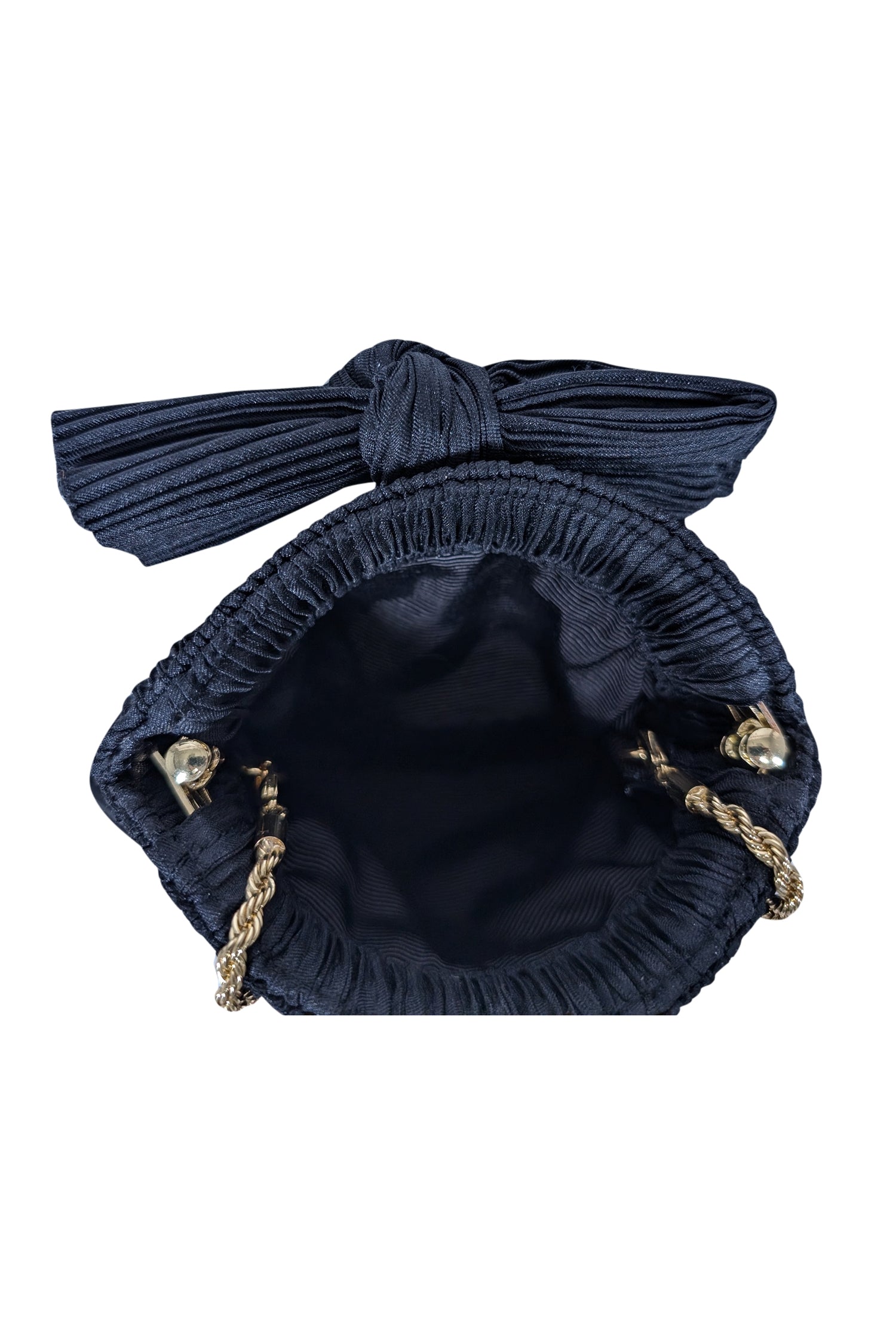 Loeffler Randall - Stunning Black Ribbed Bow Front Mini Crossbody Bag