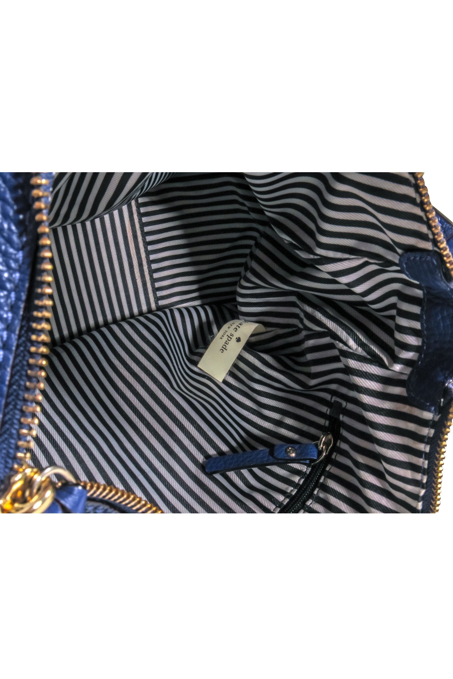 Kate Spade Gorgeous Dark Blue Leather Satchel