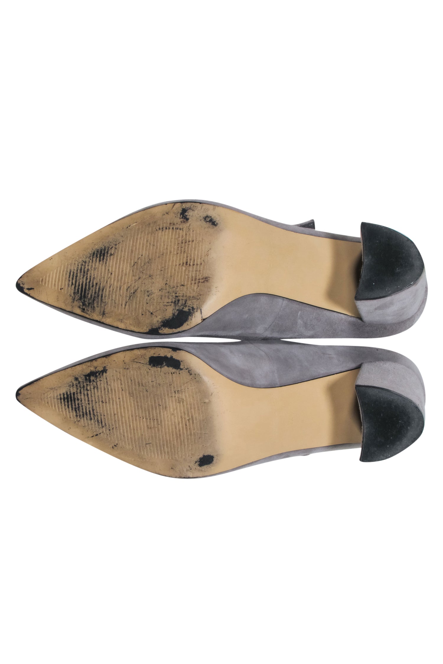 Marc Fisher Grey Suede Mary-Jane Pumps with Buckle Closure - Size 7.5 - A Fashion Must-Have!
