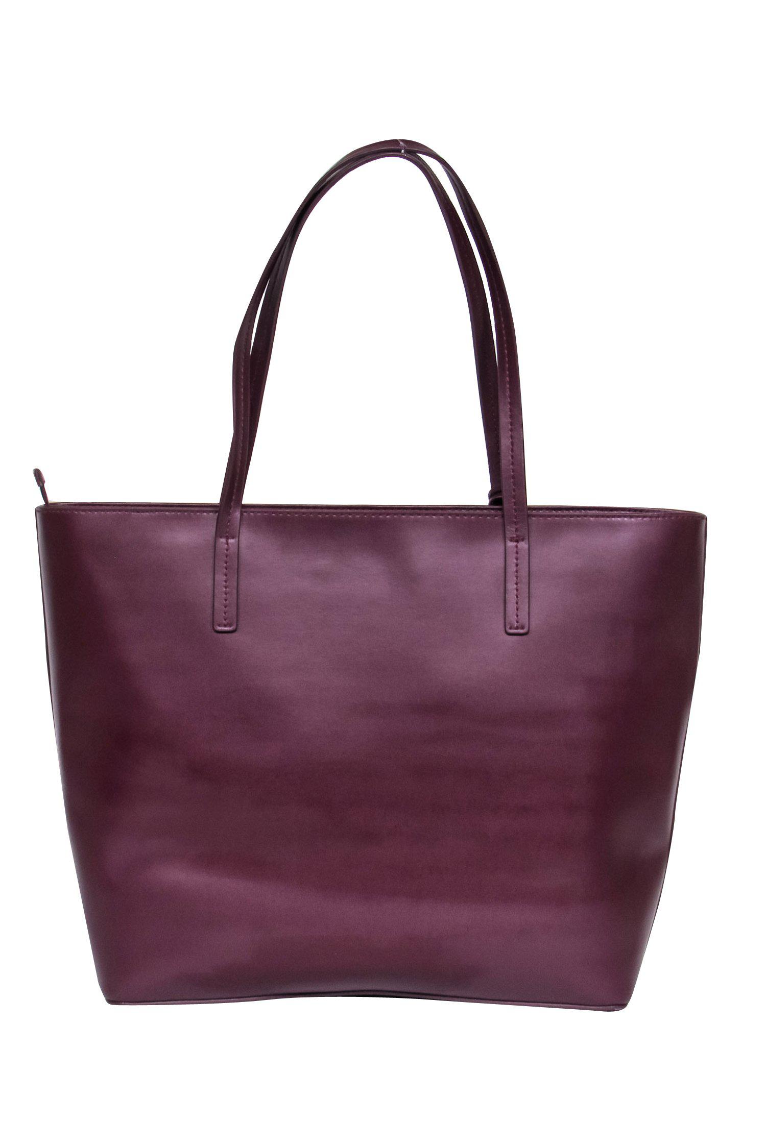 Kate Spade Oxblood Elegant Large Leather Zippered Tote