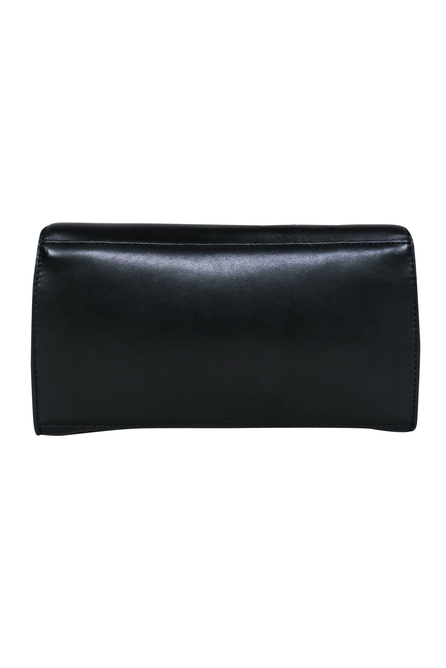 Diane von Furstenberg - Rocker Chic Black & Gunmetal Leather Clutch