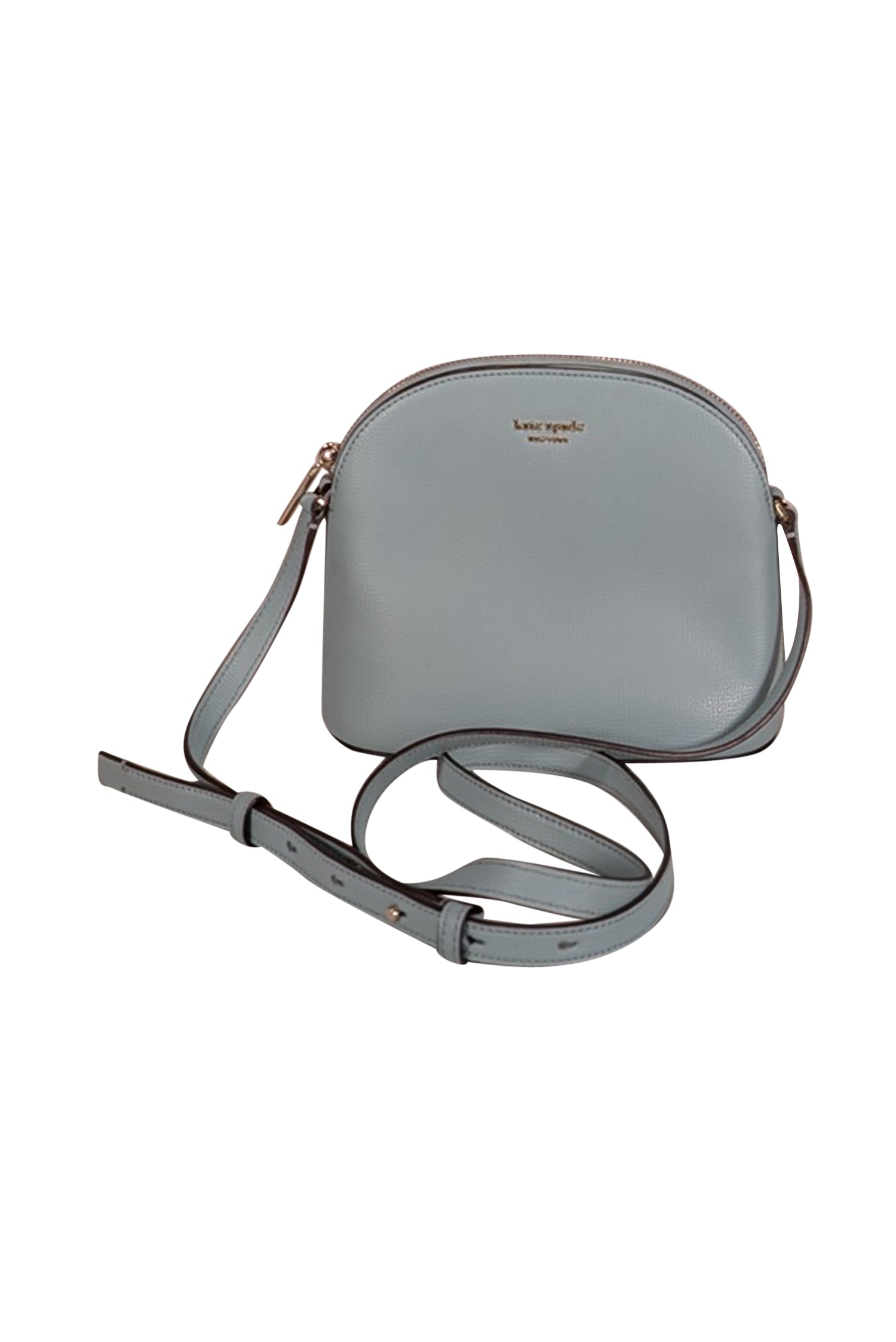 Kate Spade's Adorable Baby Blue Pebbled Leather Dome Crossbody Bag