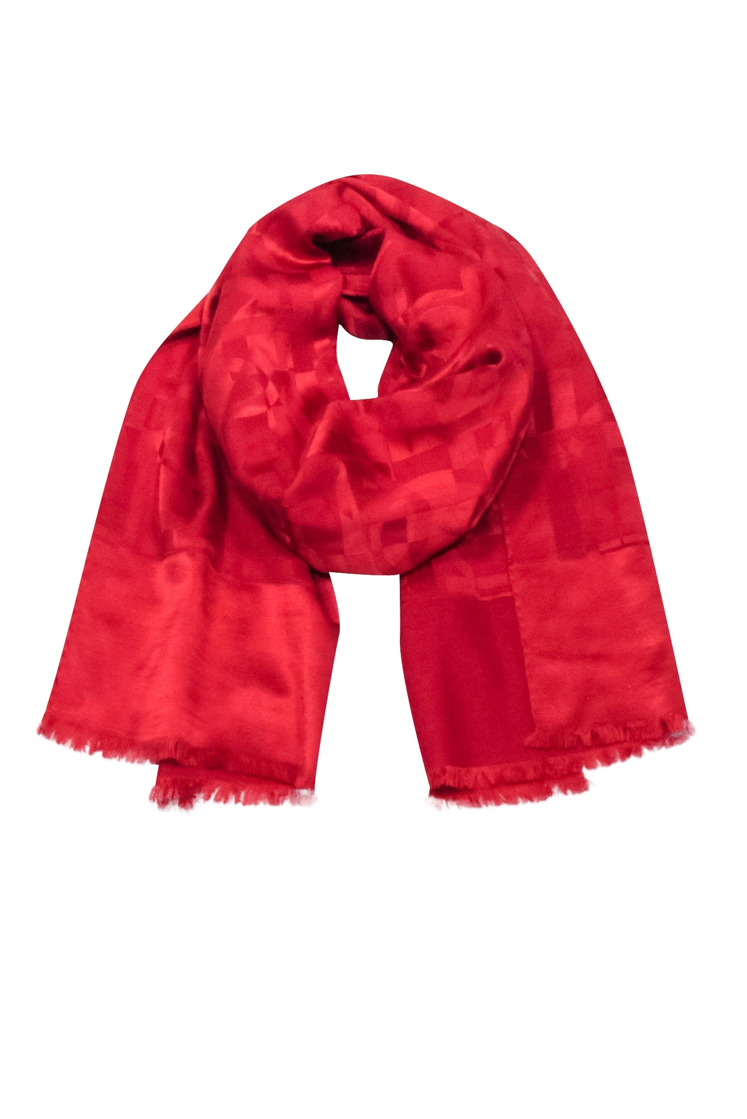 Ferragamo Red Logo Scarf - A Fashion Statement!