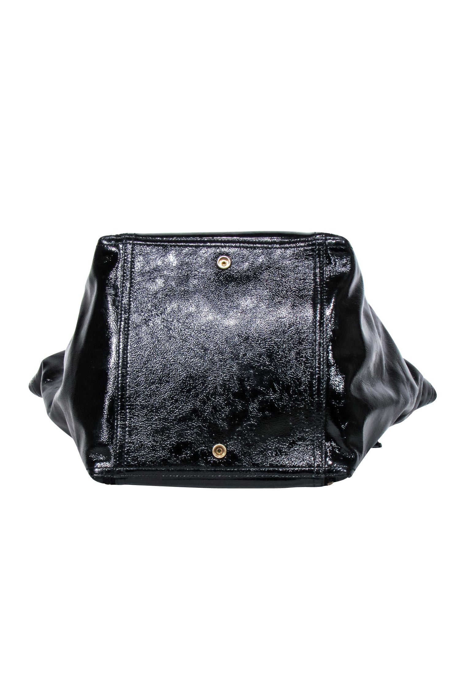 Yves Saint Laurent's Stunning Black Patent Leather Downtown Tote