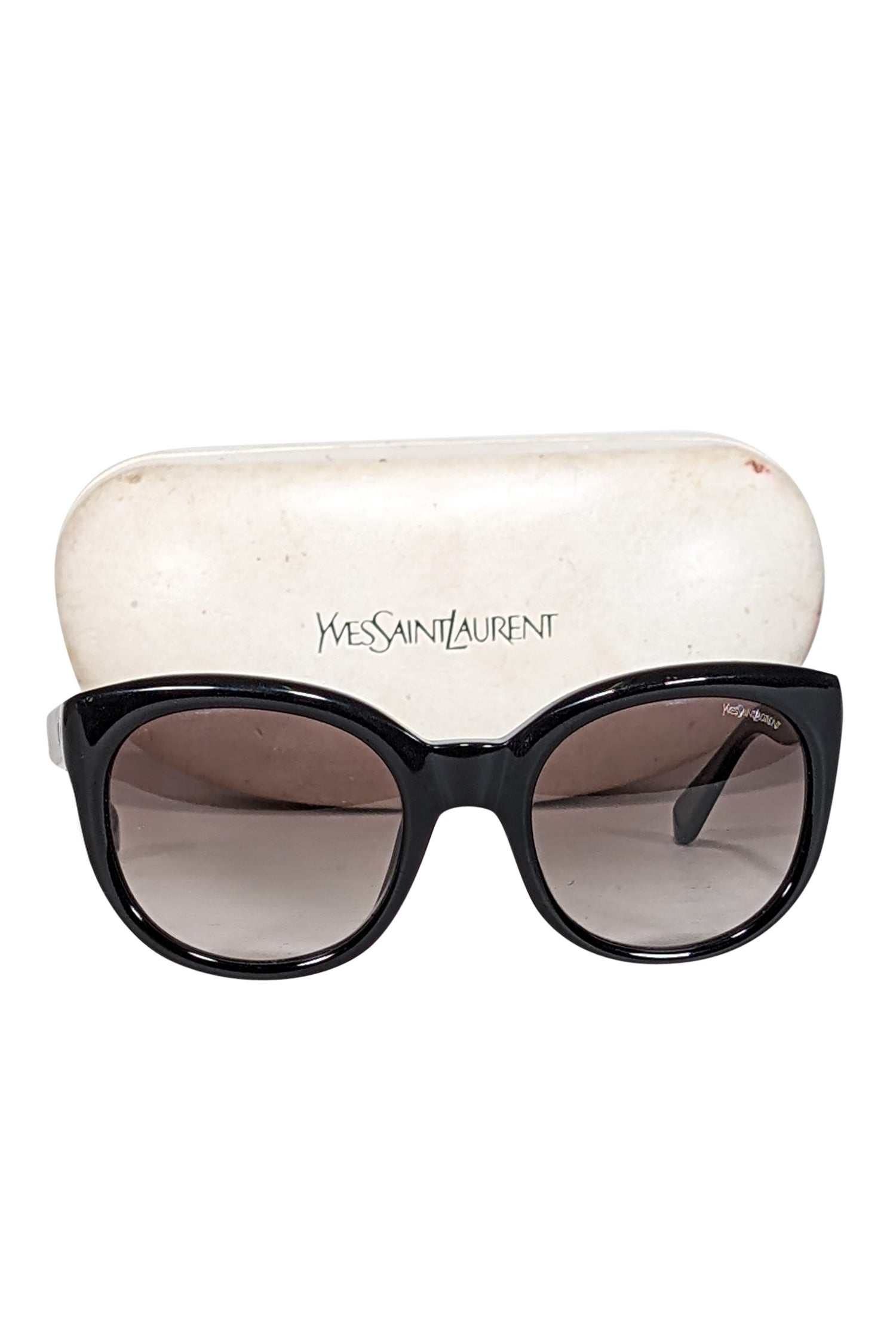 Yves Saint Laurent - Stunning Black Oversized Rounded Sunglasses