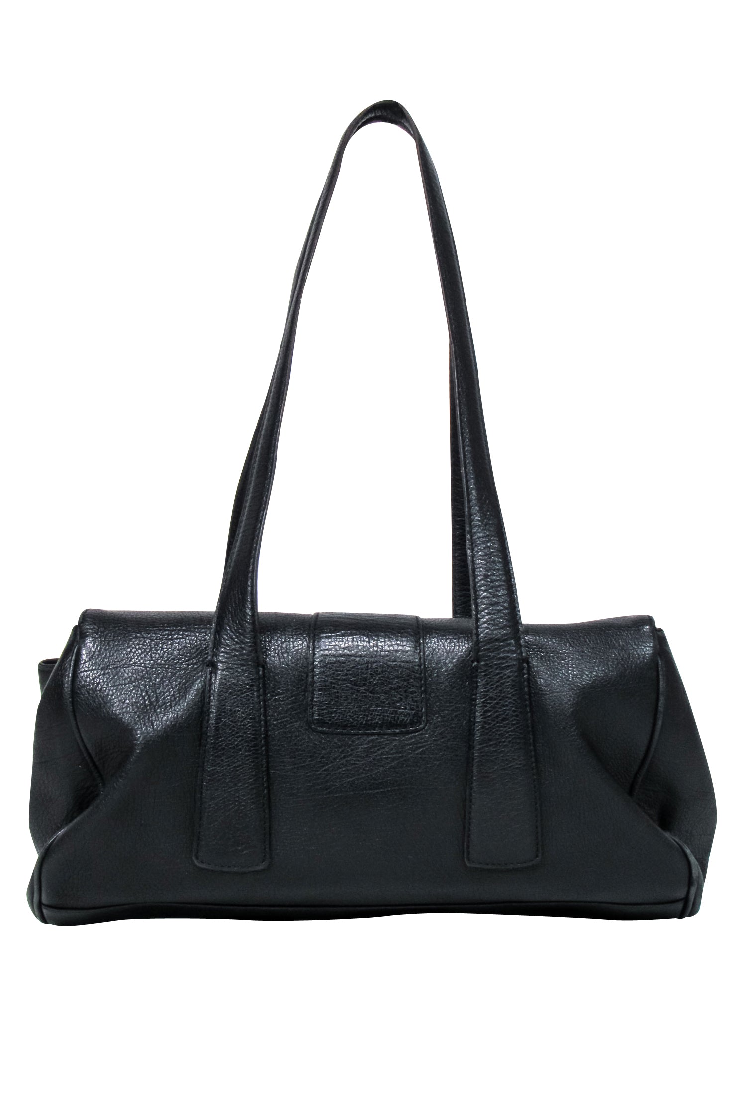 Burberry Black Leather Y2K Shoulder Bag: The Ultimate Chic Accessory