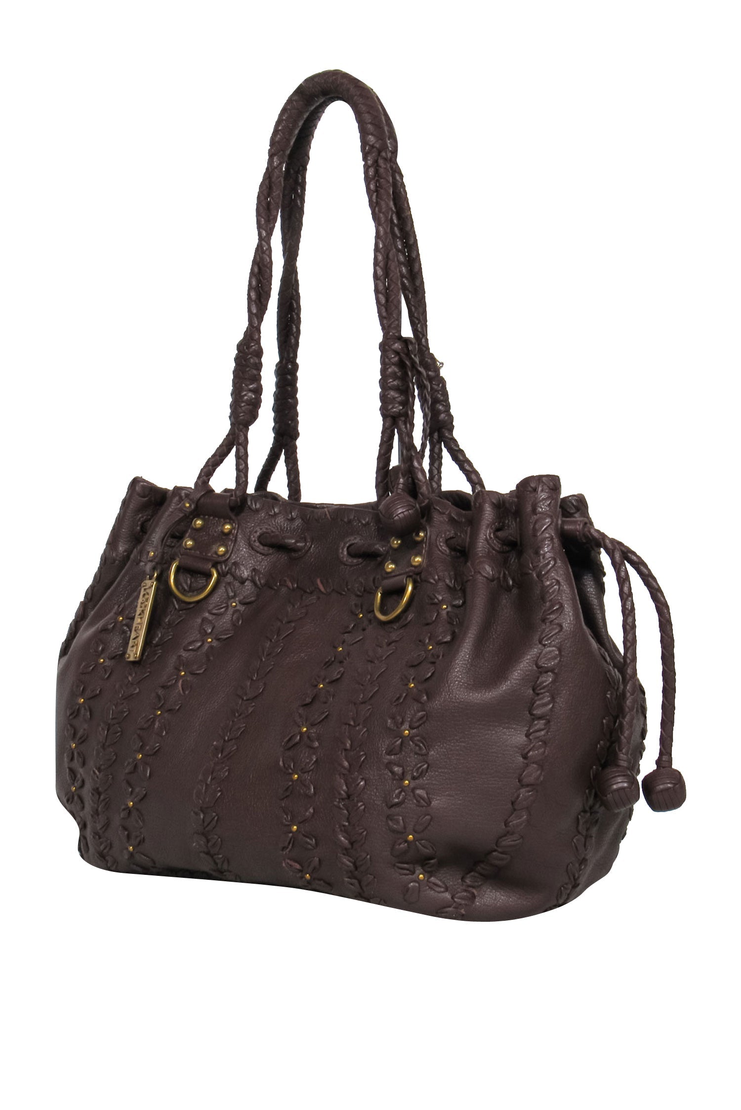 Lockheart - Exquisite Brown Leather Handstitched Shoulder Bag
