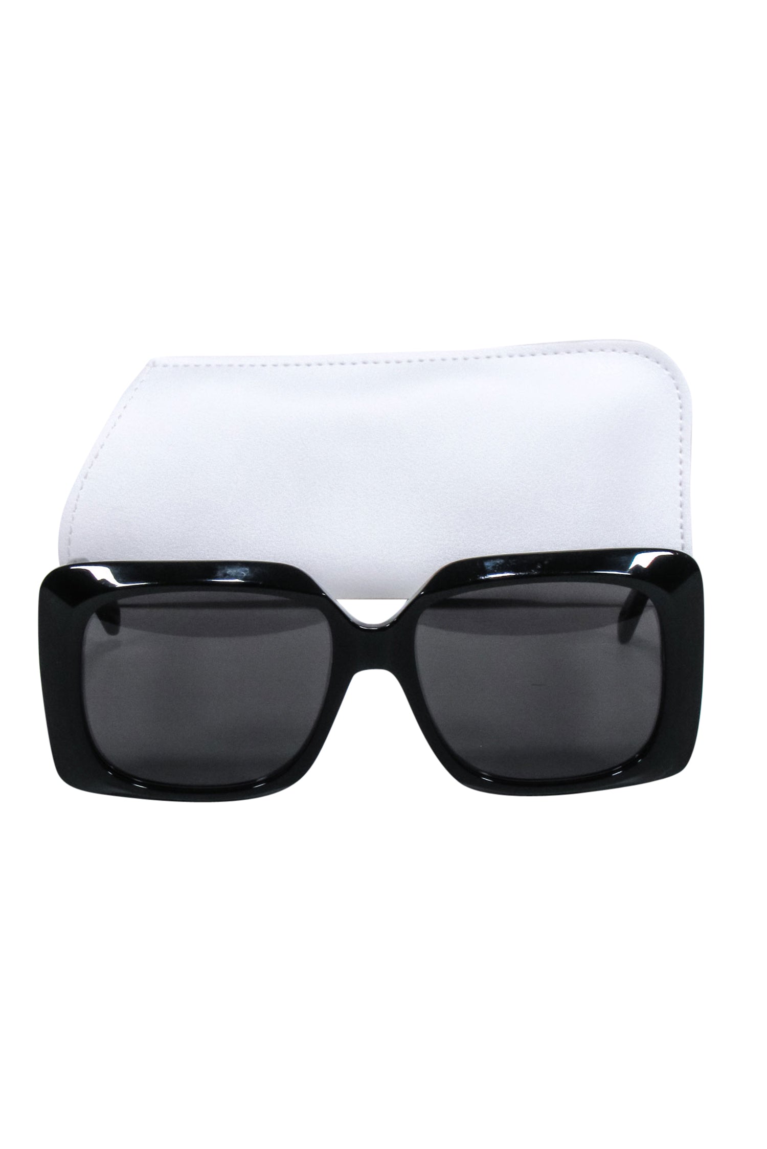 Celine Glamorous Black Large Square Sunglasses