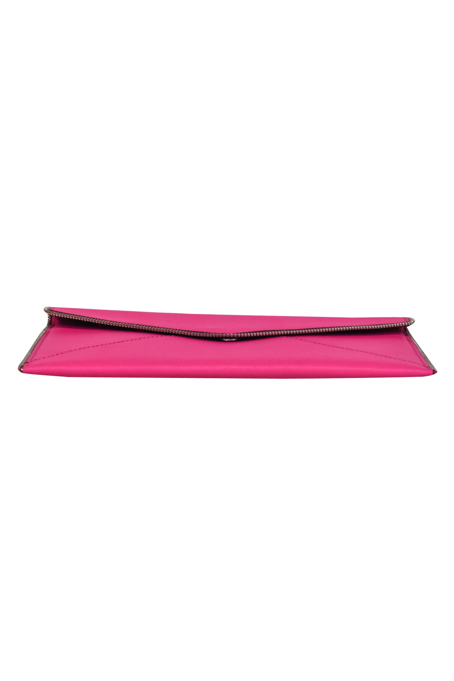 Rebecca Minkoff's Stunning Hot Pink Envelope Clutch with Zipper Trim