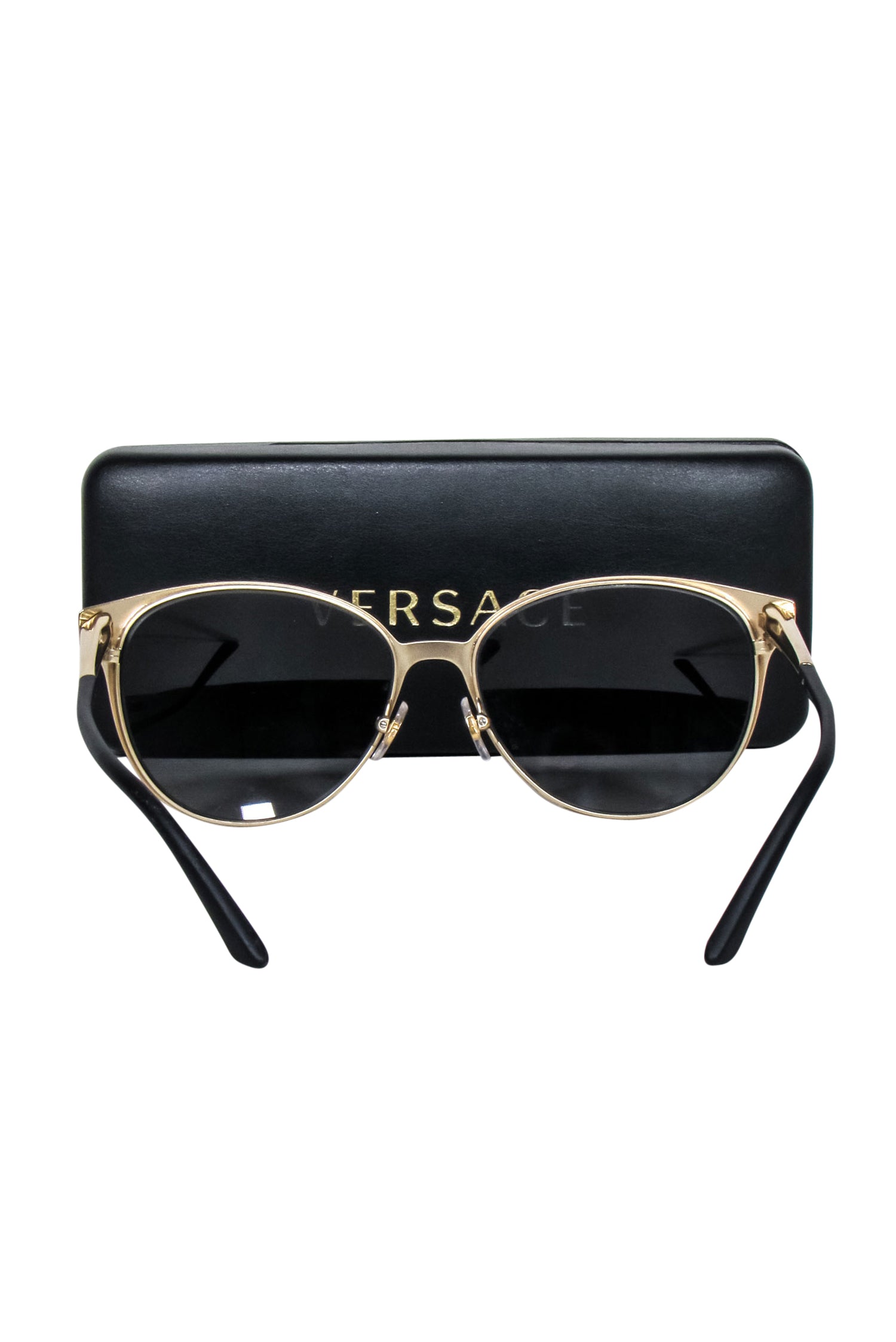 Versace Black Matte Rounded Sunglasses - The Ultimate Fashion Statement