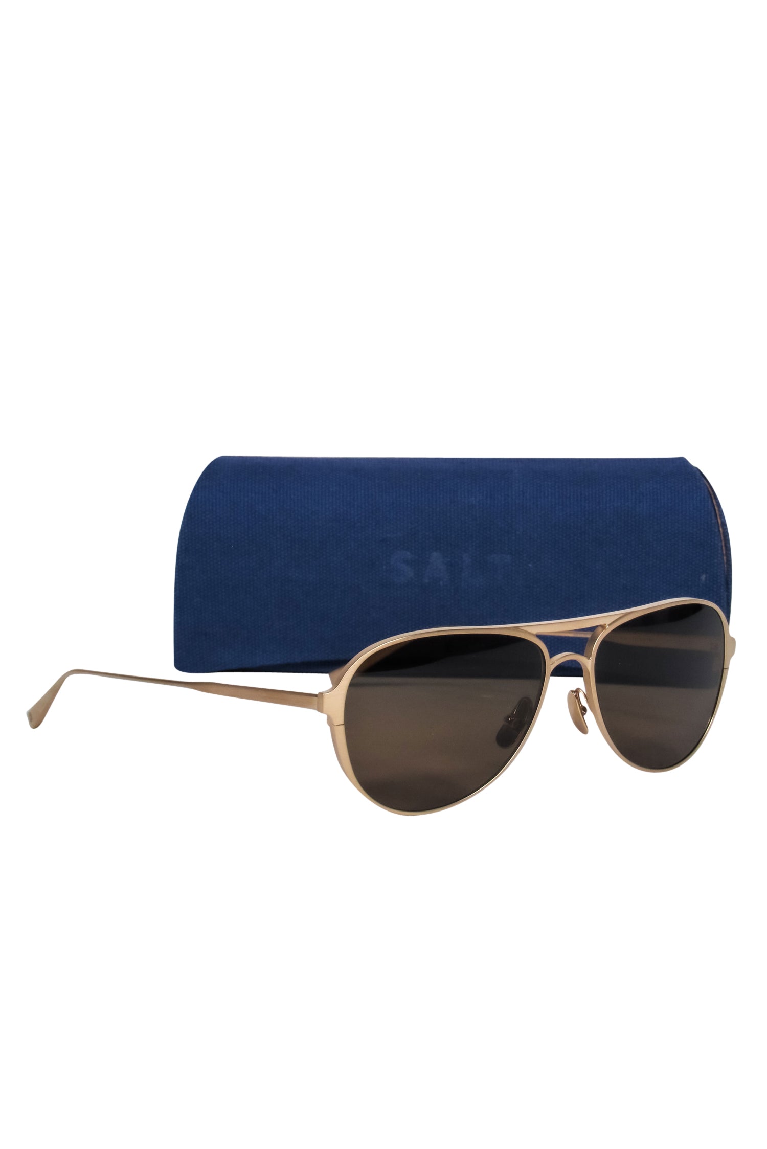 Salt Gold Polarized Aviator Sunglasses with Brow Bar - Style Your Adventures!