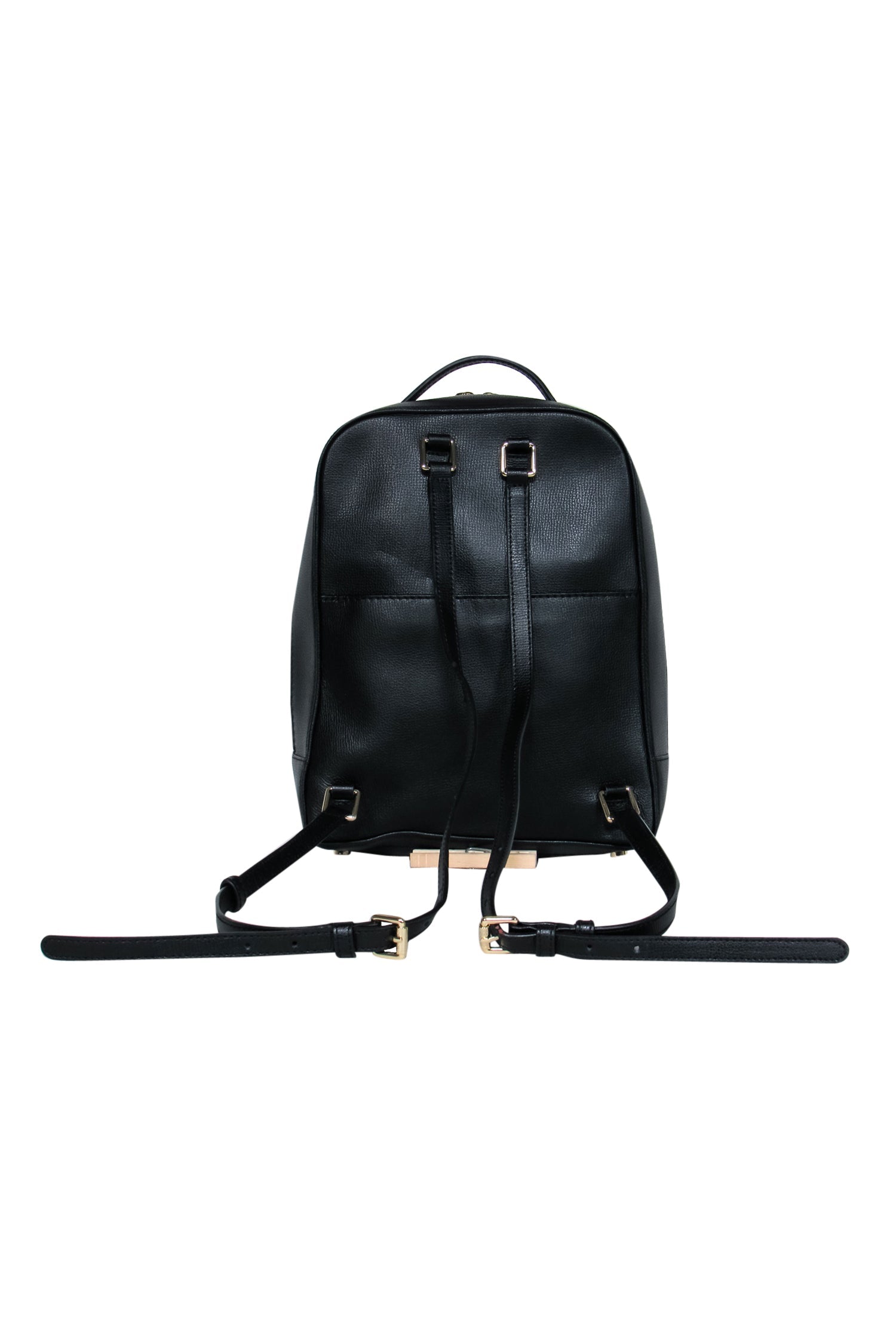 Henri Bendel Black Textured Leather Backpack - Elevate Your Style!
