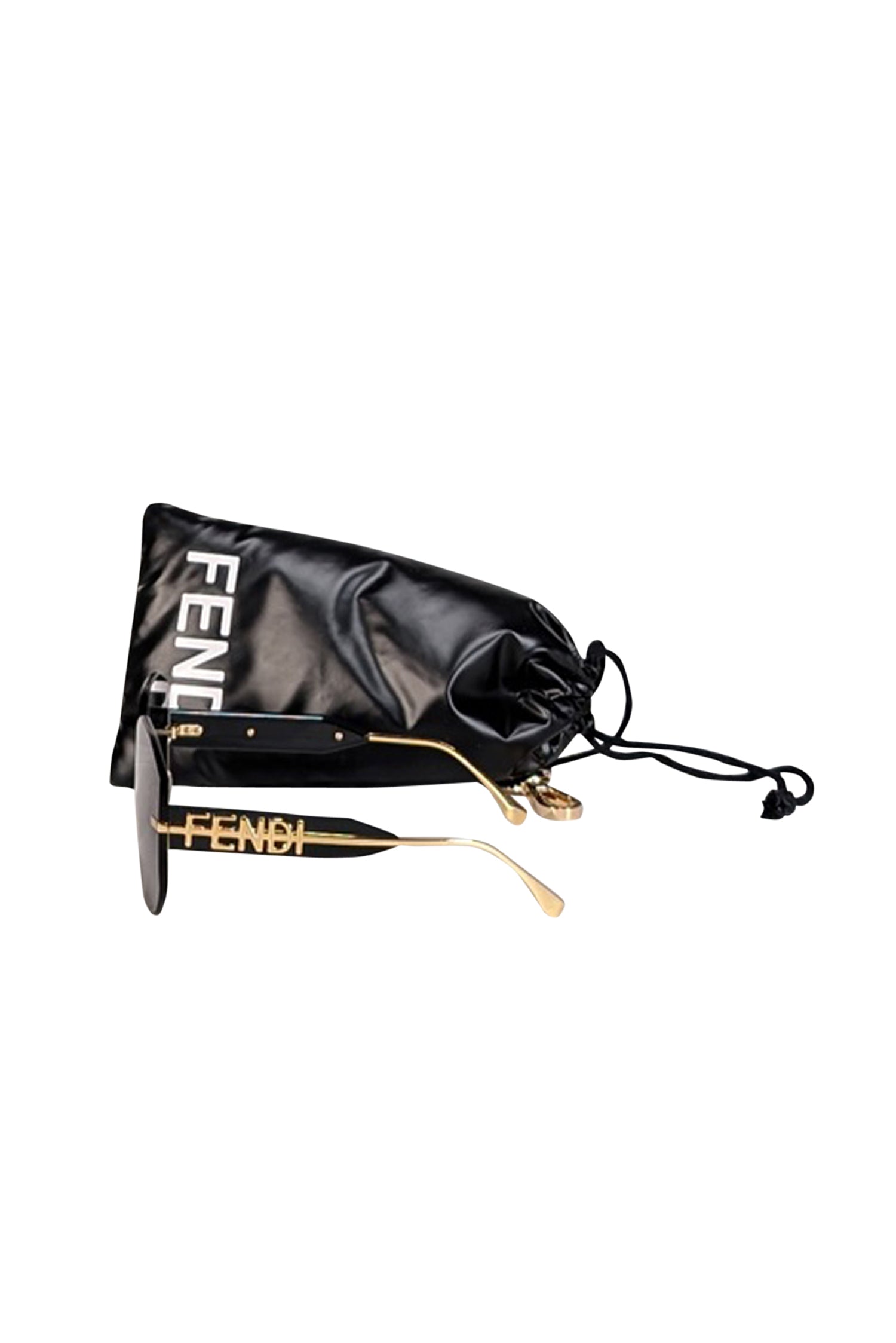 Fendi's Stunning Black Large Frameless Sunglasses