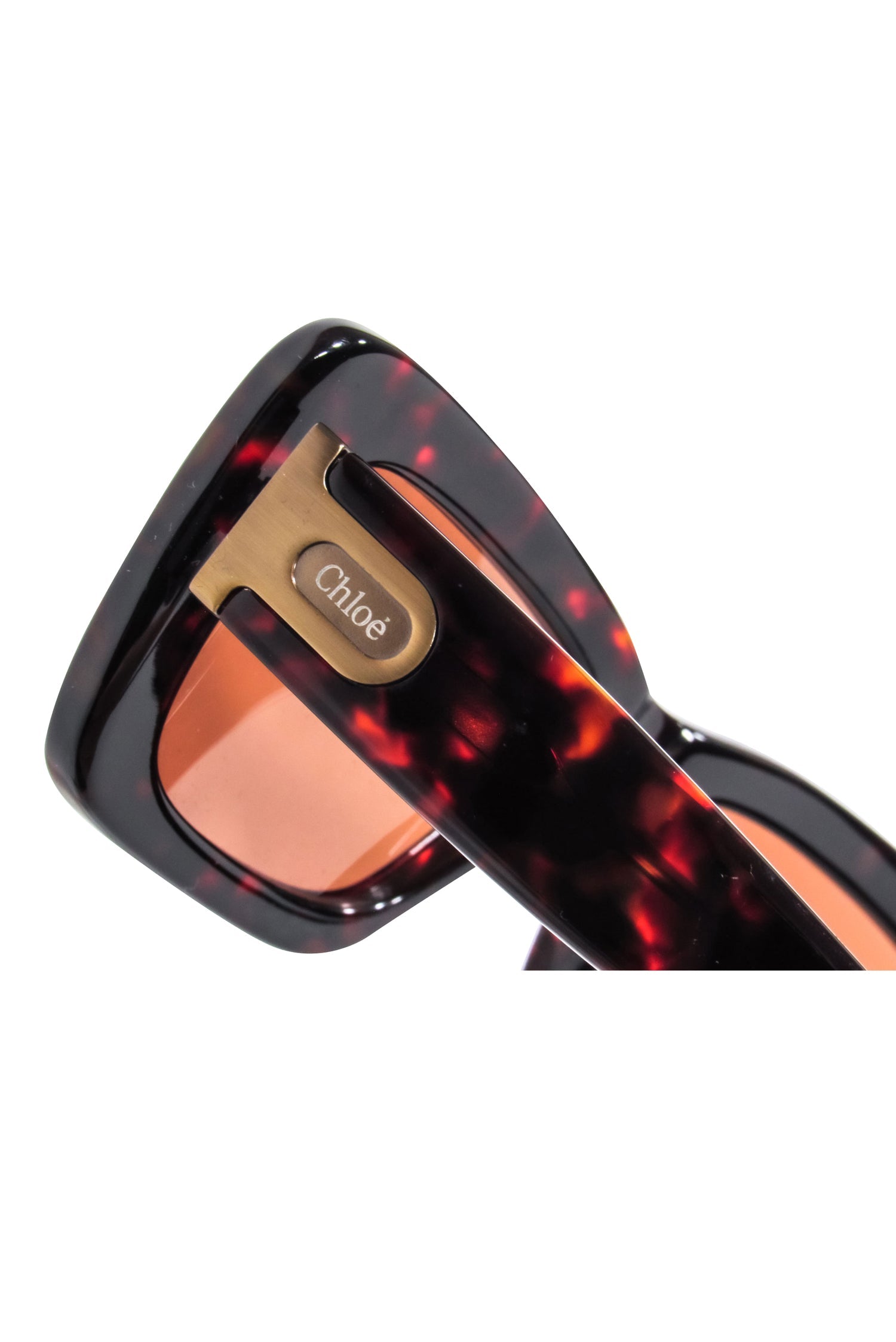 Chloe - Stunning Brown Tortoise Large Square Sunglasses