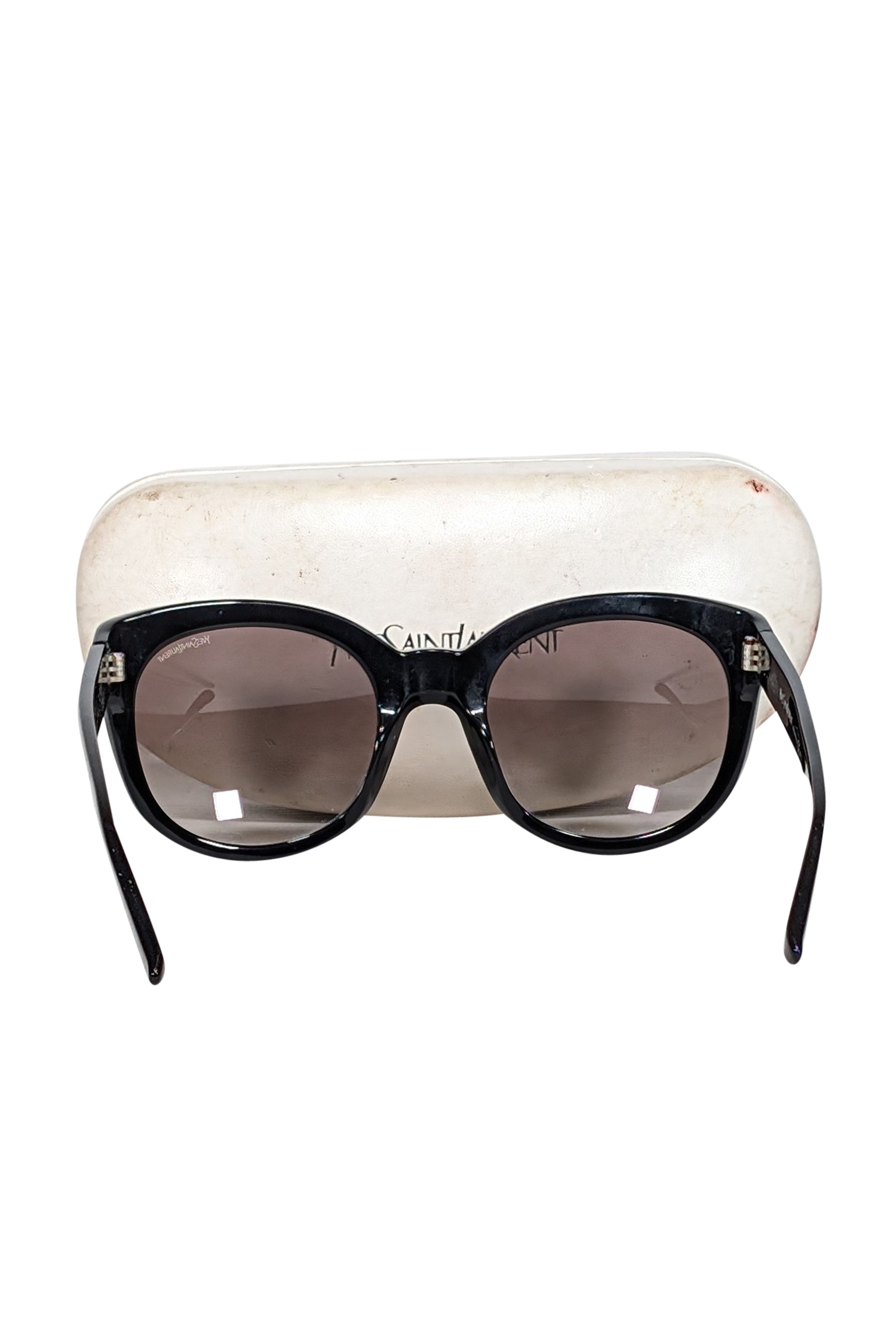 Yves Saint Laurent - Stunning Black Oversized Rounded Sunglasses
