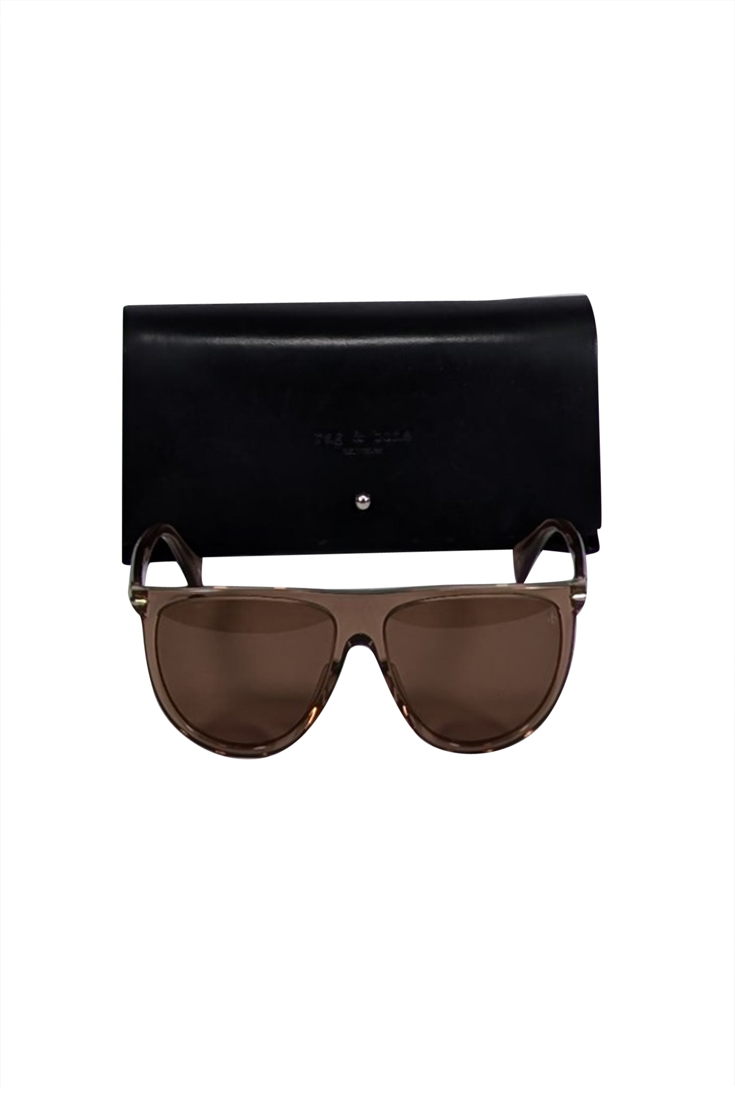 Rag & Bone Tan Translucent Sunglasses - A Trendy Vacation Essential