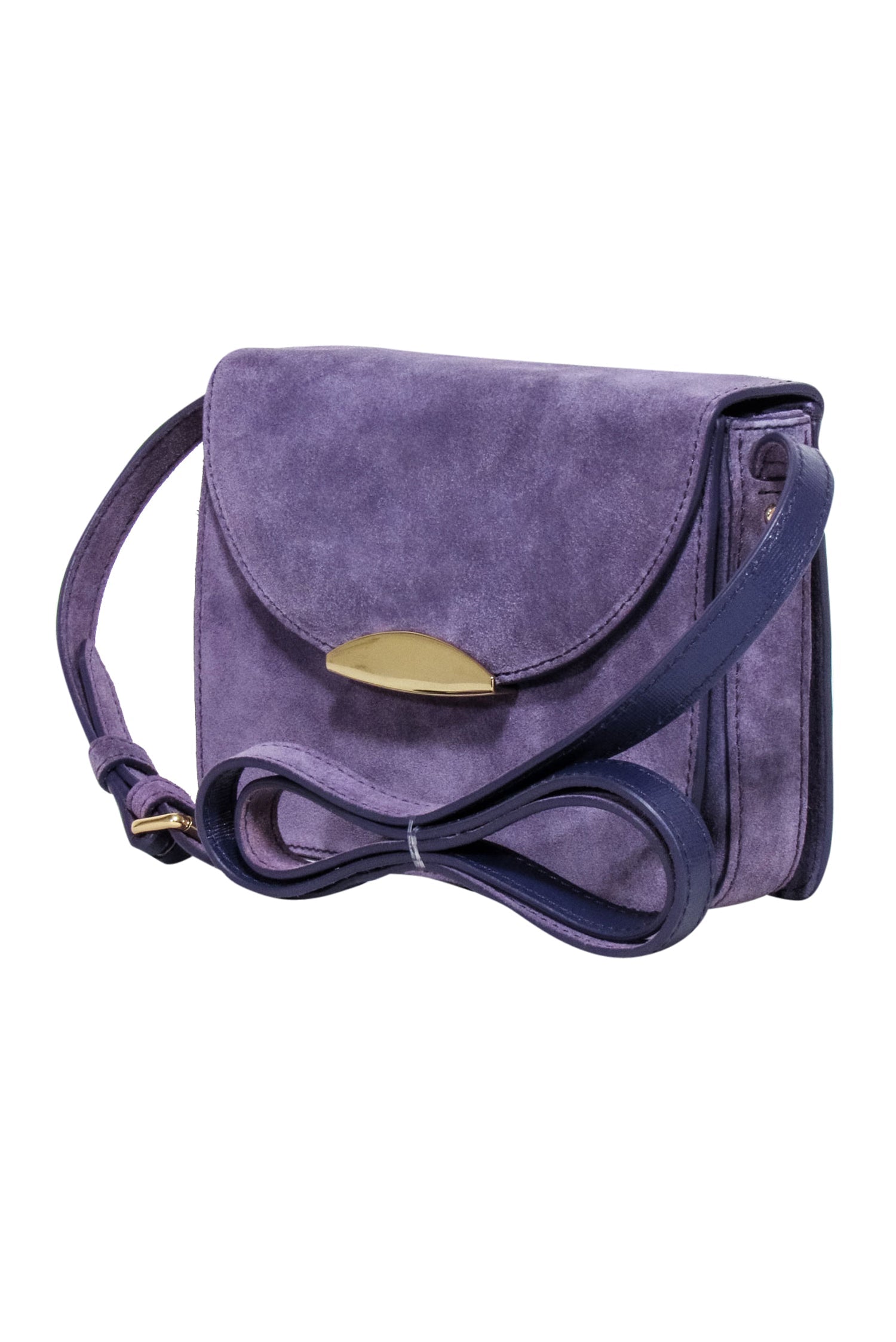 Neely & Chloe's Stunning Lavender Suede Crossbody Bag