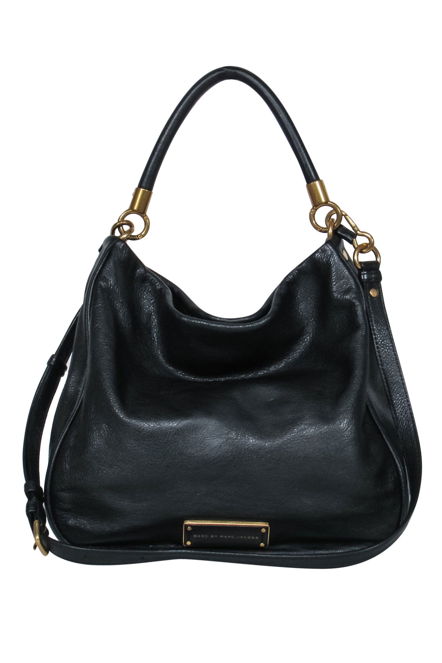 Marc by Marc Jacobs - Stunning Black Pebbled Leather Convertible Carryall
