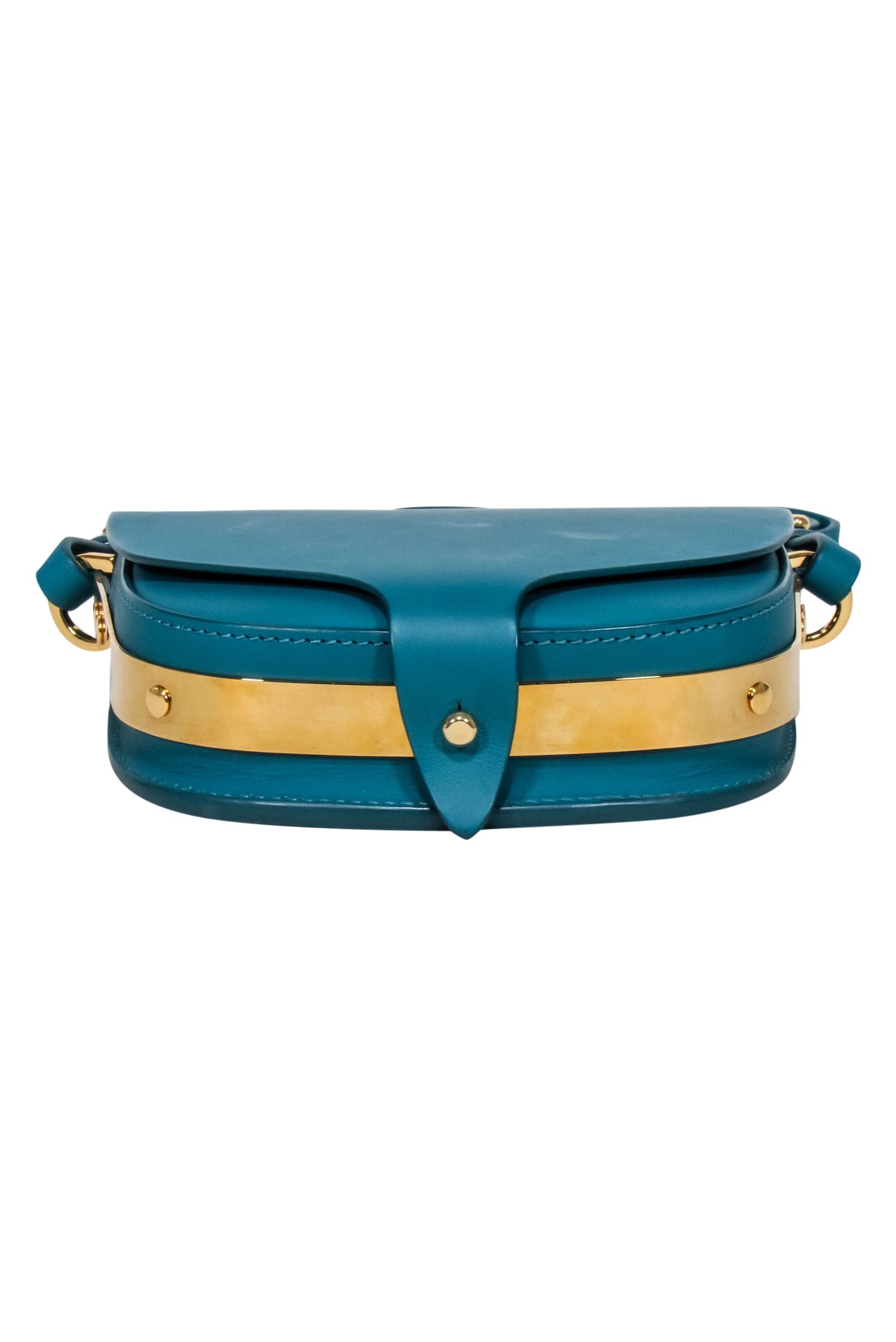 Sophie Hulme - Stunning Teal Leather Mini Crossbody Bag