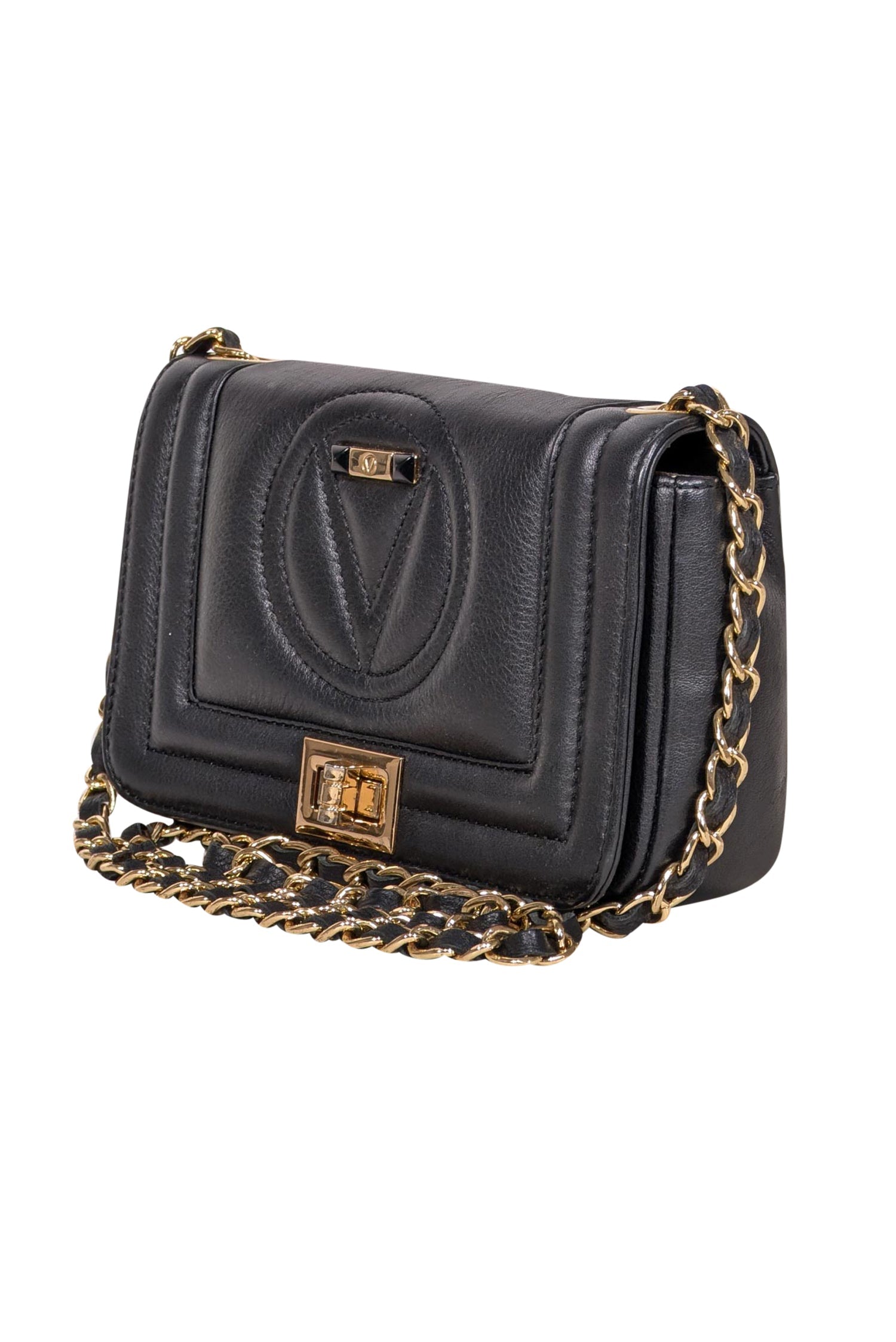 Mario Valentino's Valentino - Stunning Black Leather Crossbody Bag
