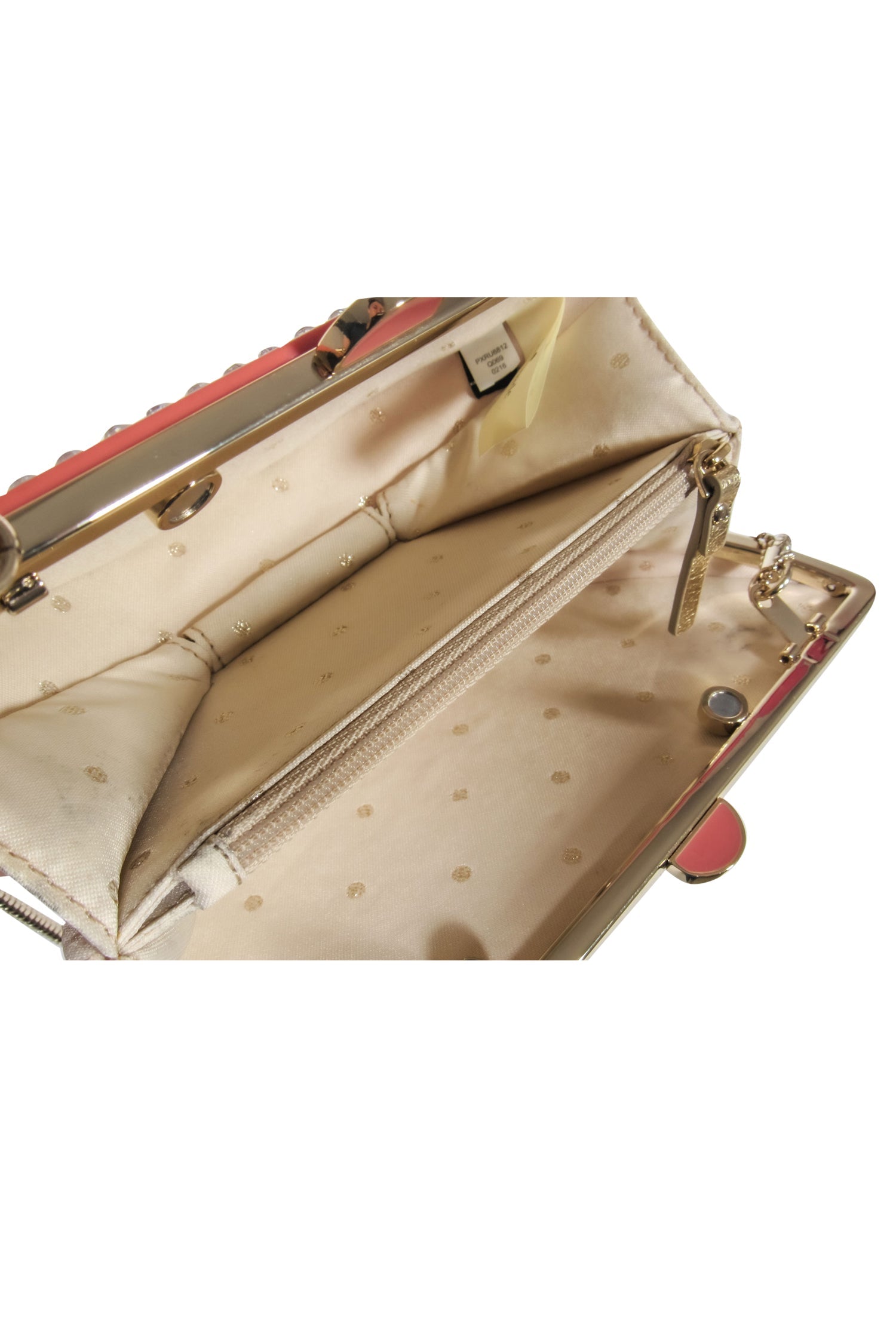Kate Spade Pink Grapefruit Rhinestone Hard Shell Shoulder Purse - A Sparkling Fashion Statement!