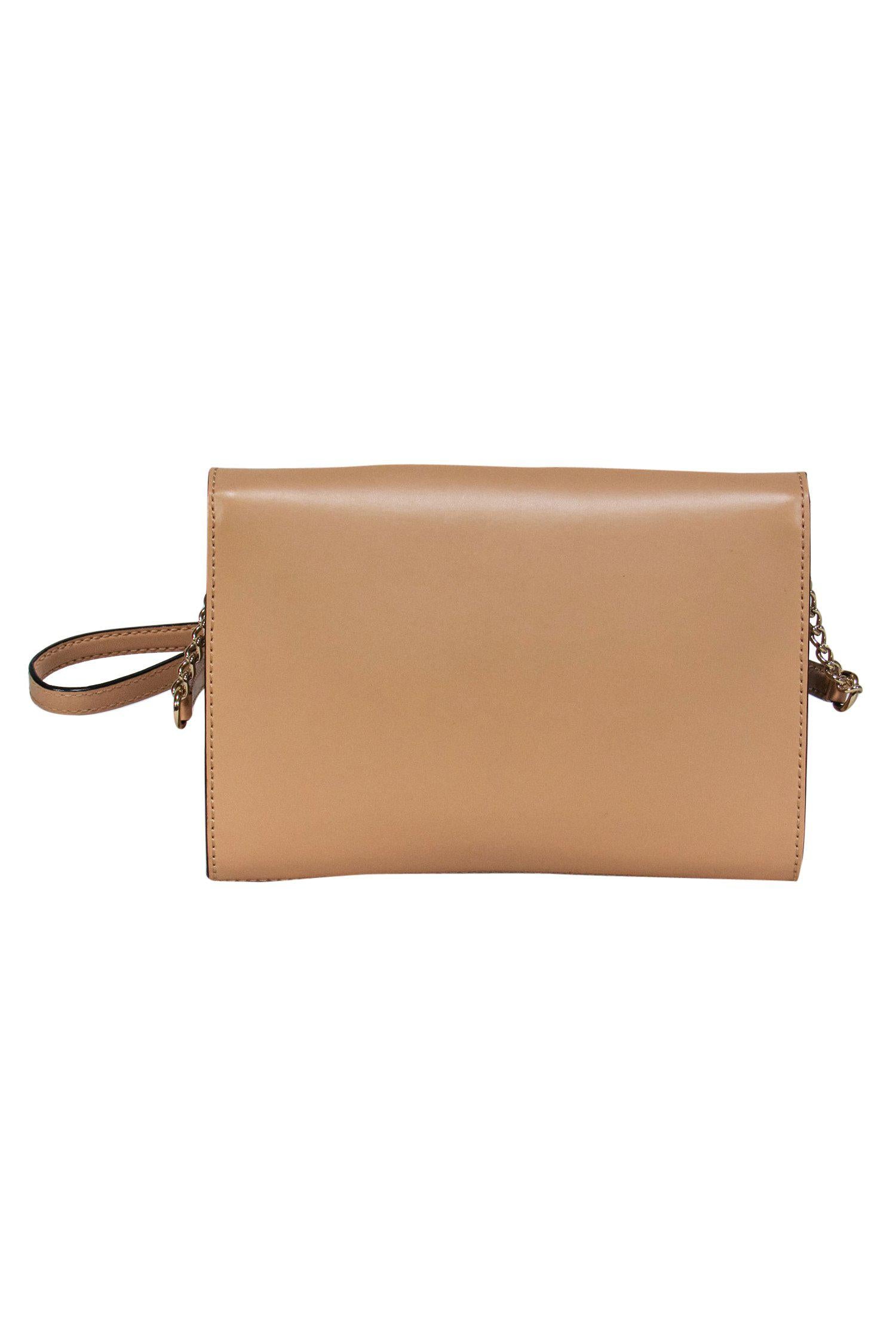 Kate Spade Nude Leather Crossbody: The Ultimate Gold-Hardware Accessory
