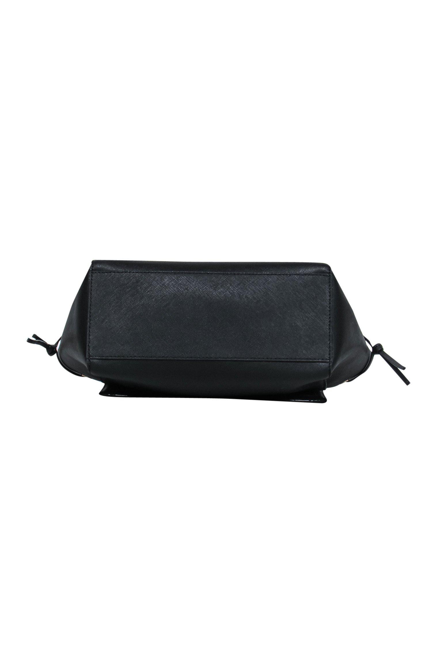 Kate Spade's Stunning Black Leather Structured Satchel