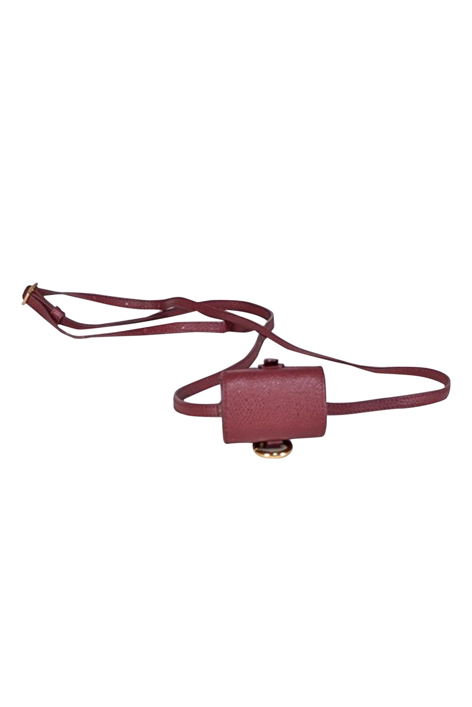 Senreve - Gorgeous Wine Red Italian Pebbled Leather Milli Maestra Mini Crossbody Bag