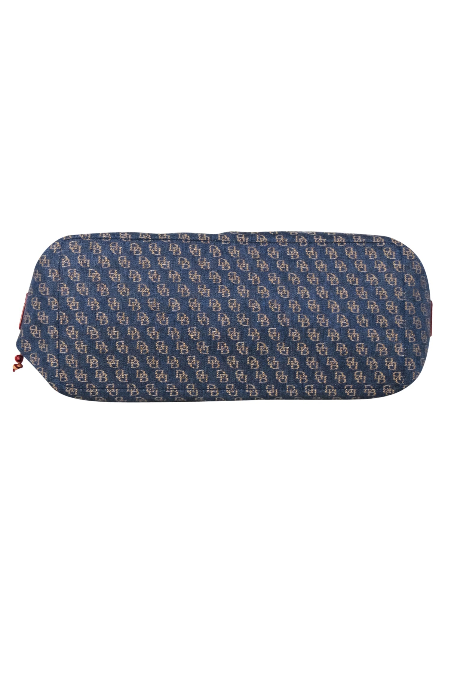 Dooney & Bourke - Trendy Blue Denim Logo Brocade Shoulder Bag