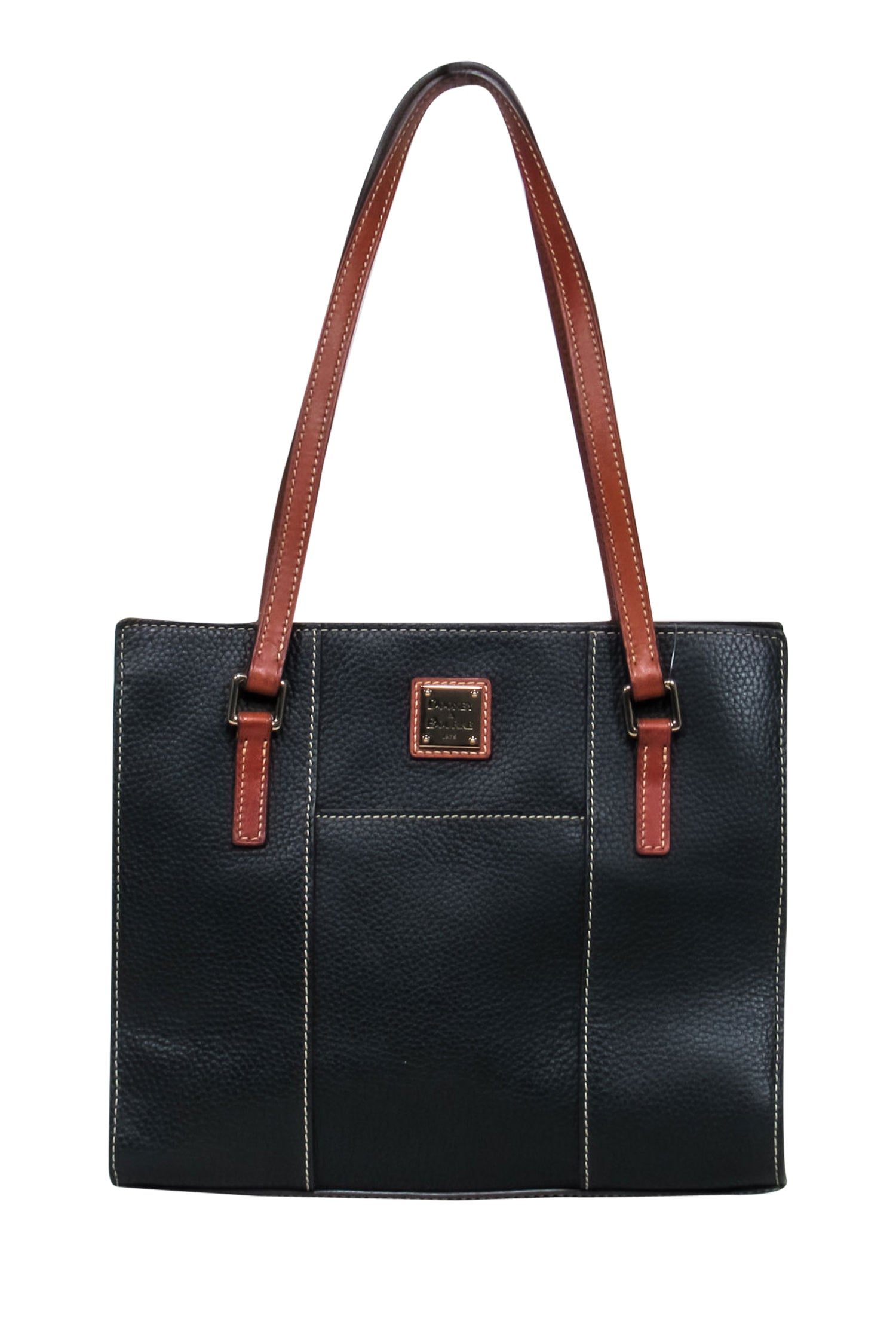 Dooney & Bourke - Stylish Black Leather Lexington Shopper Tote Bag