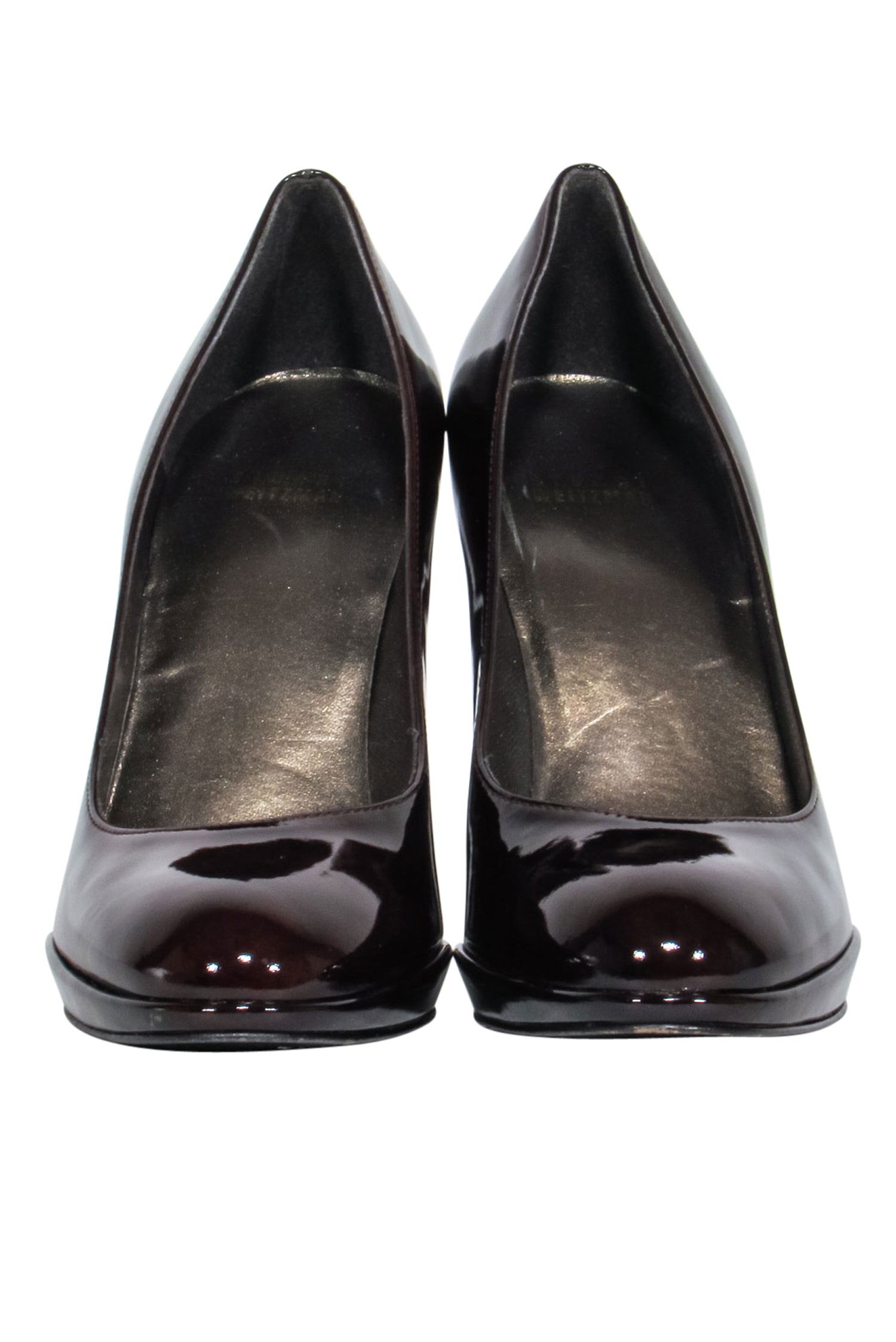 Stuart Weitzman Maroon Rounded Toe Block Heel Pumps - Size 8.5: Style & Comfort!