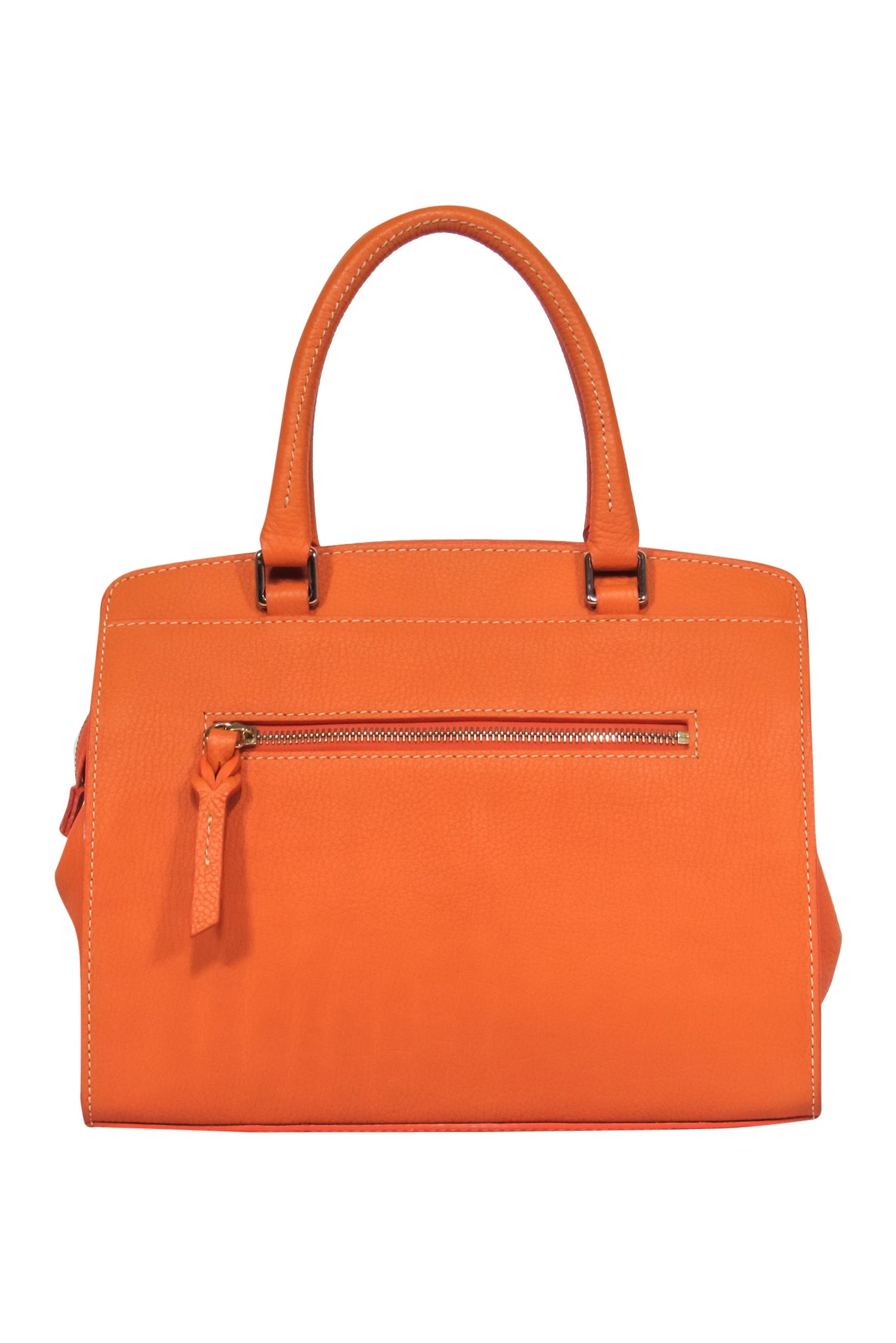 Dooney & Bourke - Stunning Orange Pebbled Convertible Carryall Bag