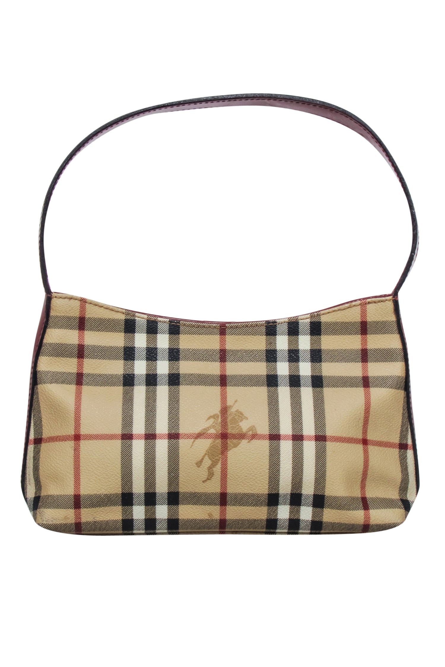 Burberry Beige Signature Plaid Haymarket Mini Bag - A Timeless Y2K Icon