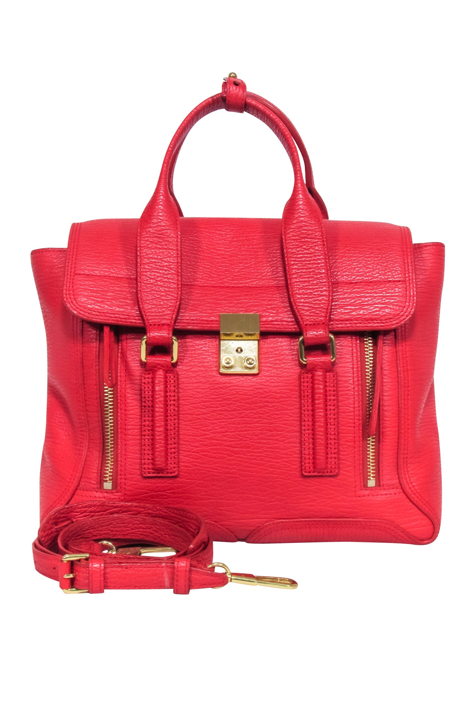 3.1 Phillip Lim Red Leather Pashli: A Fashion-Forward Satchel Bag