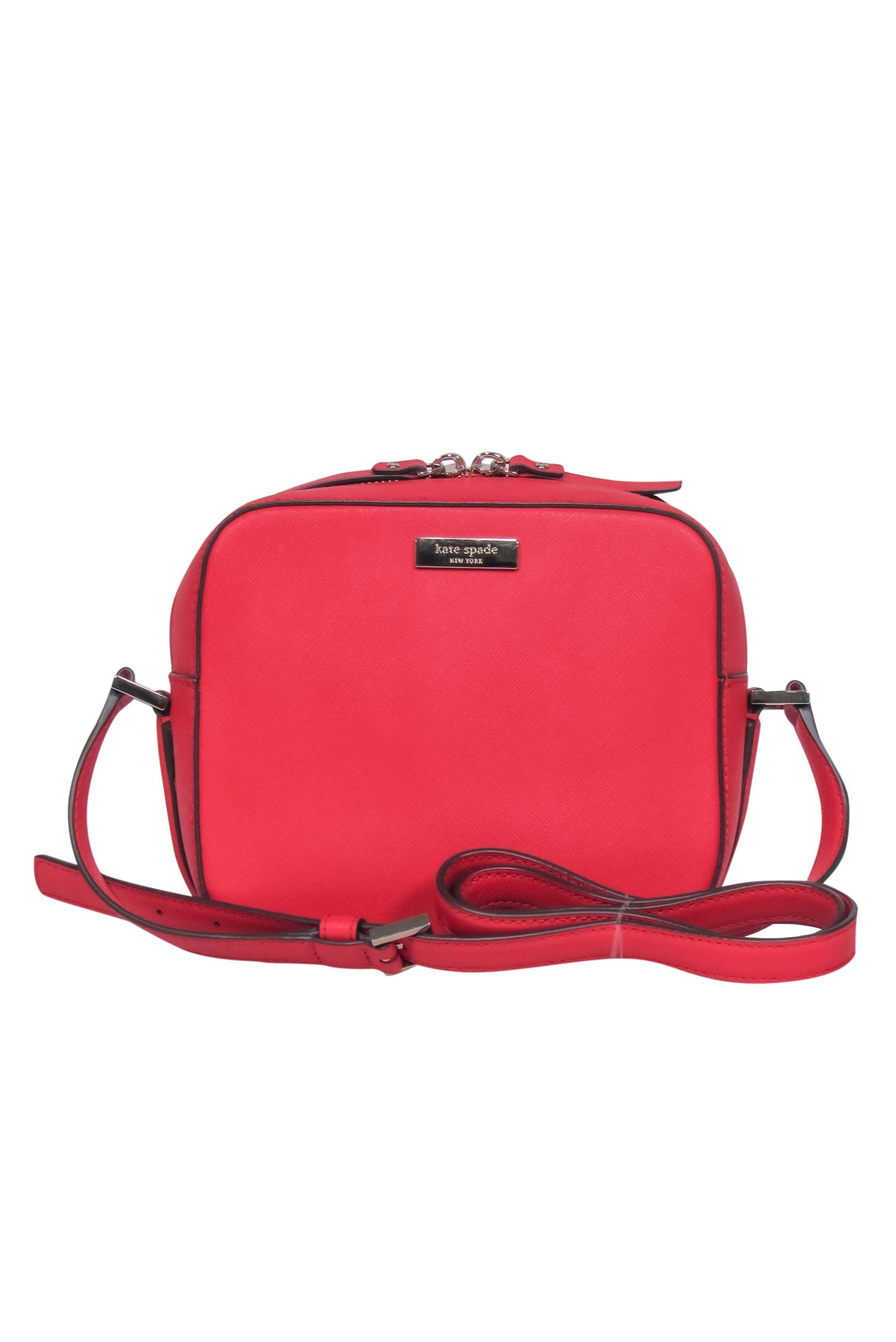 Kate Spade Red Leather Square Crossbody - A Bold Fashion Statement