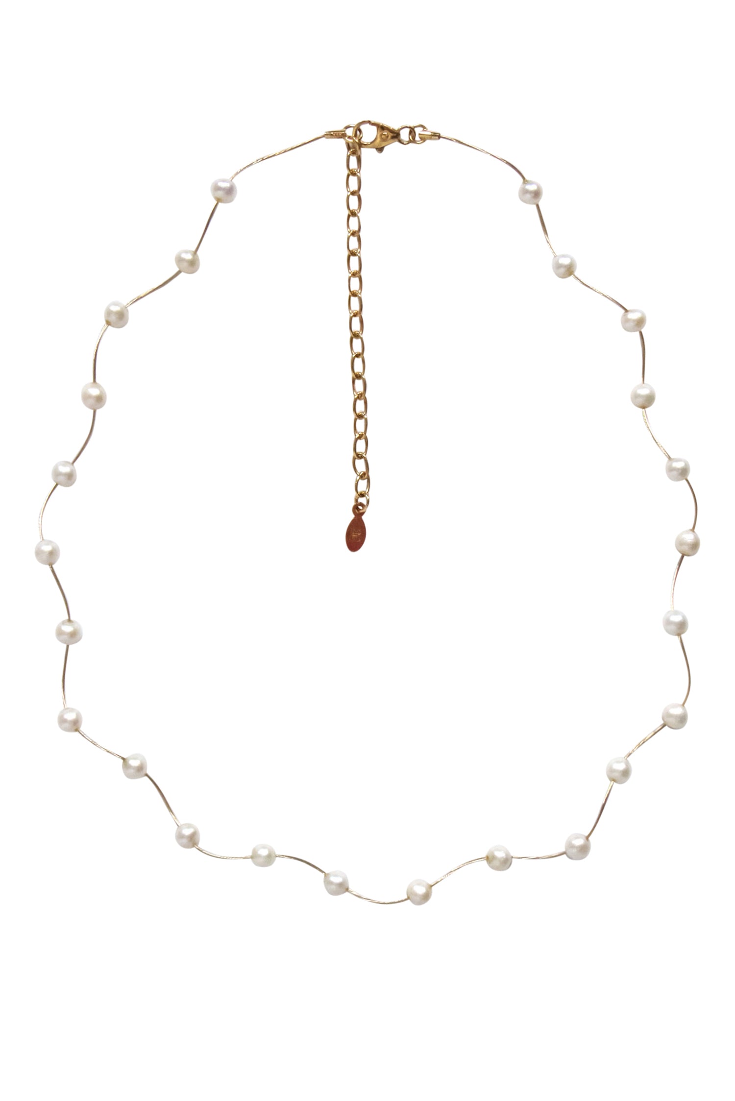 Frank Adams Jewelers 14k Gold Pearl-Accented Strand Necklace