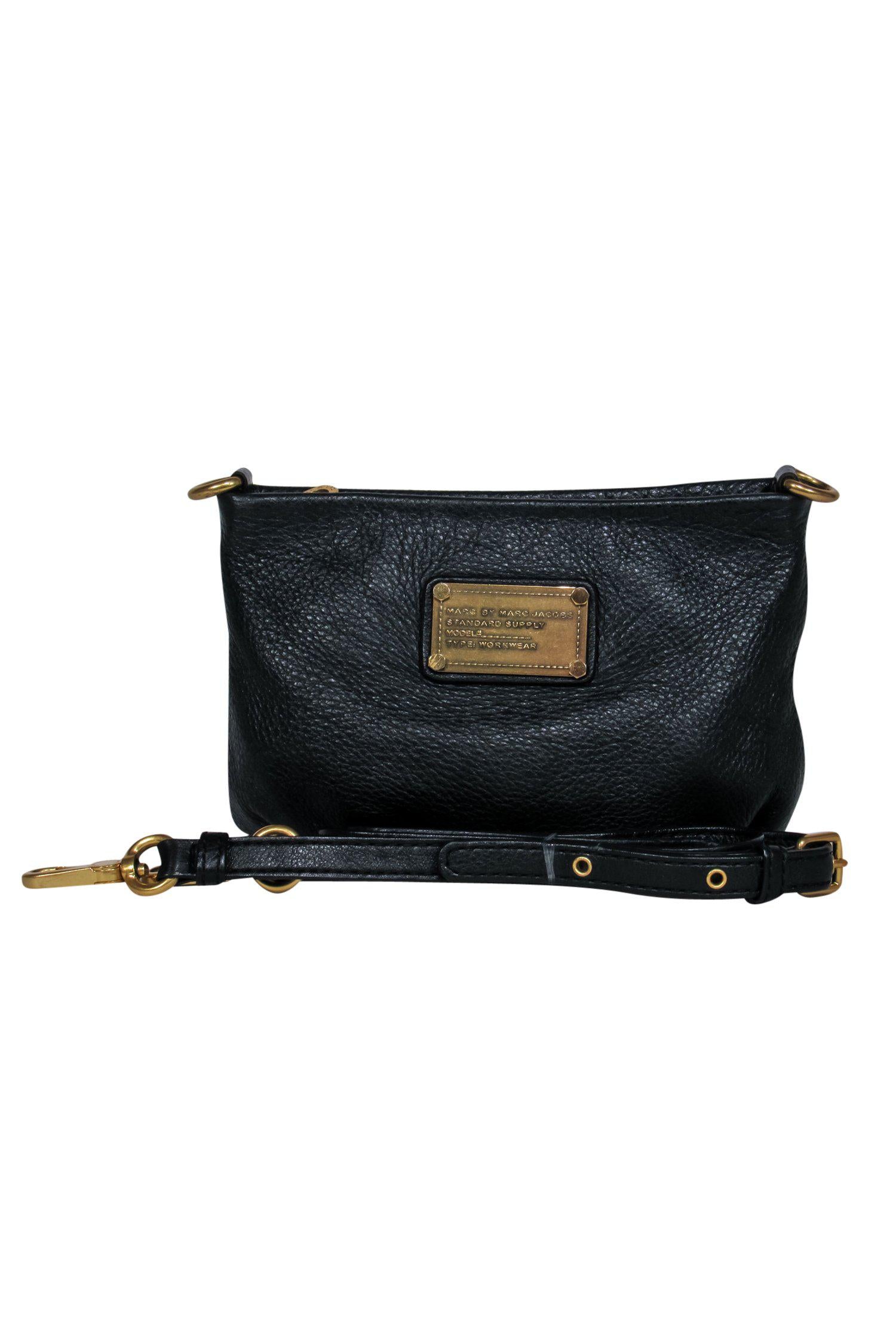 Marc by Marc Jacobs - Chic Black Pebbled Leather Mini Crossbody