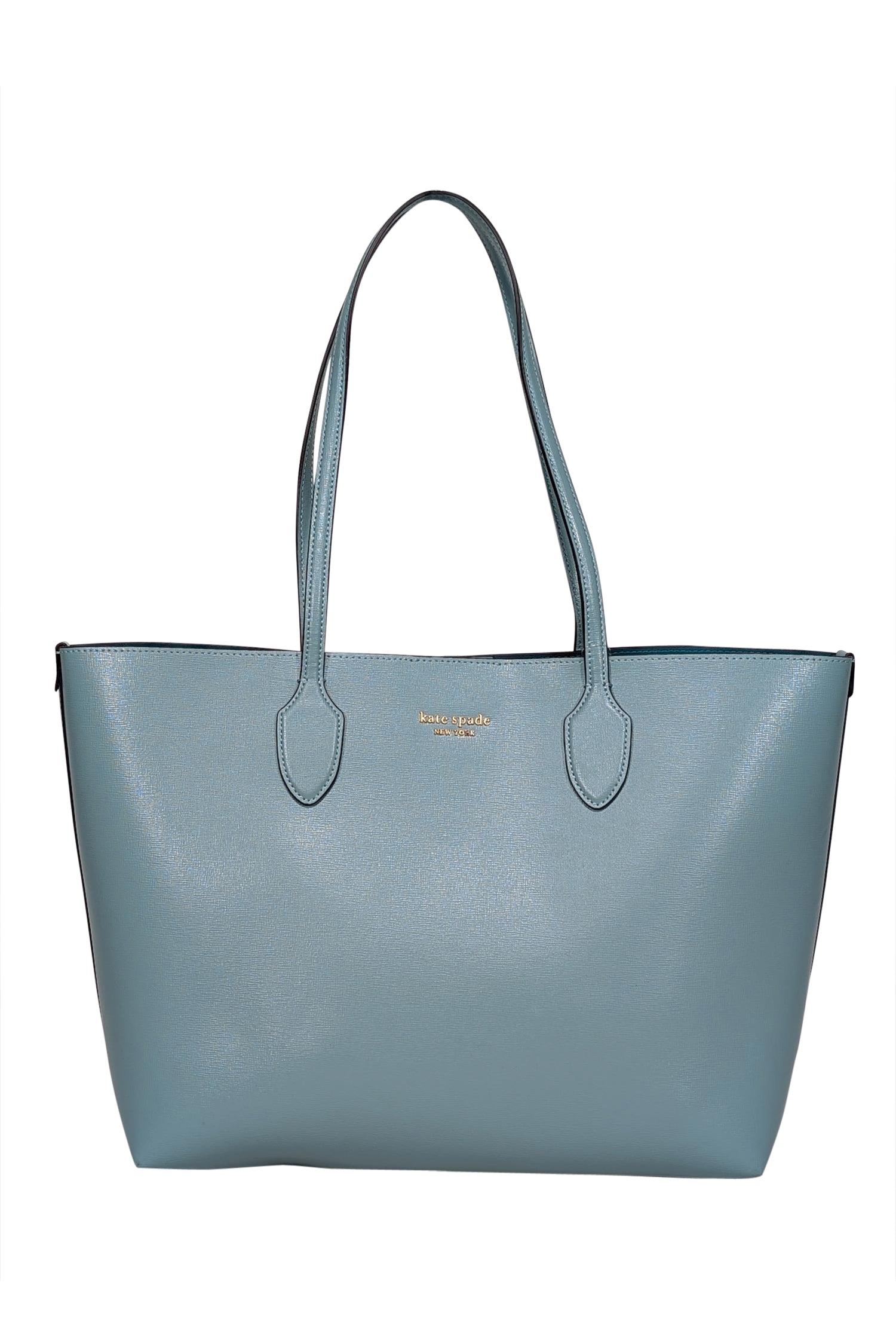 Kate Spade Light Aqua Blue Tote Bag with Detachable Wristlet - A Stylish Spring Essential