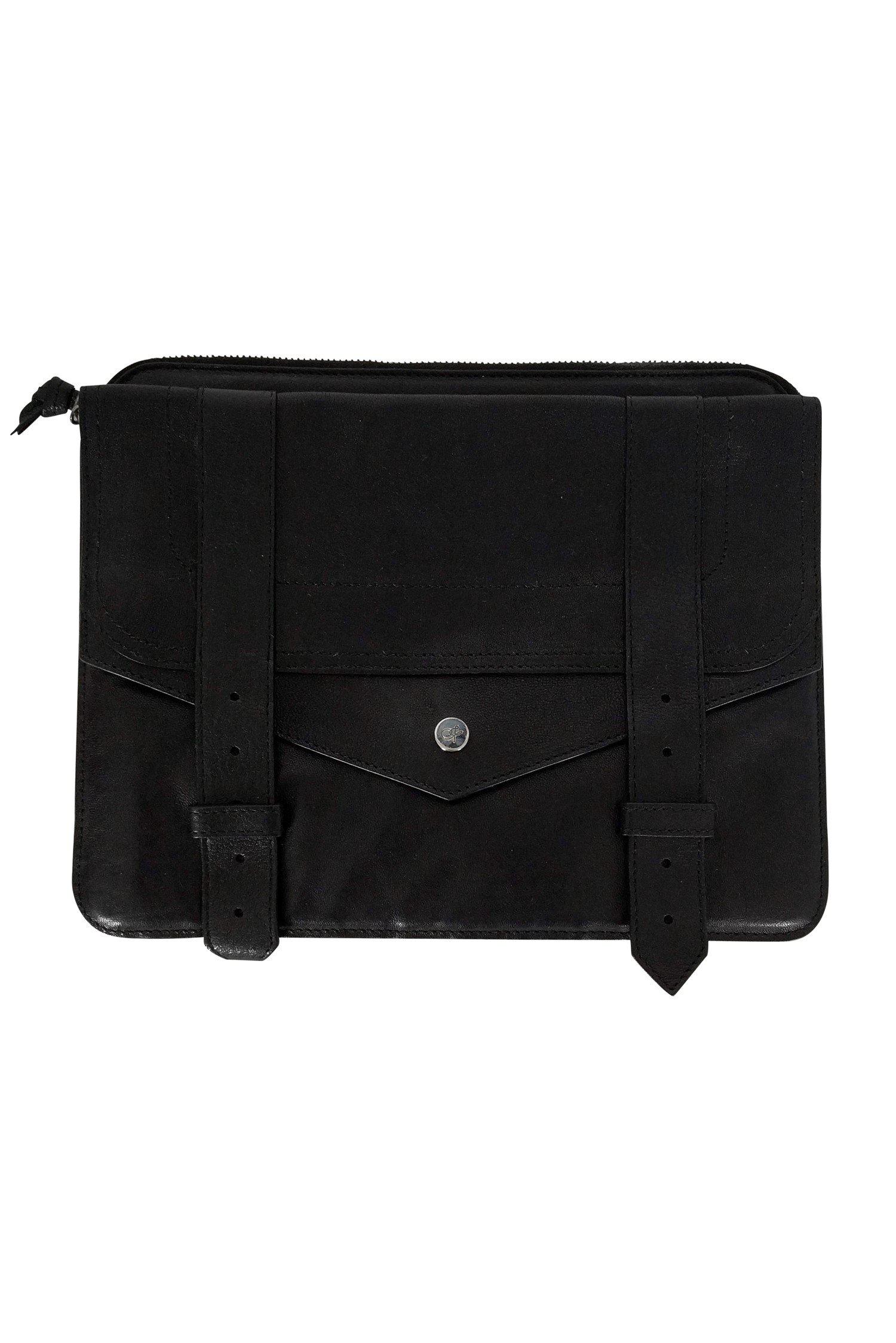 Proenza Schouler - Stylish Black PS1 Leather iPad Case for a Fashionable Protection